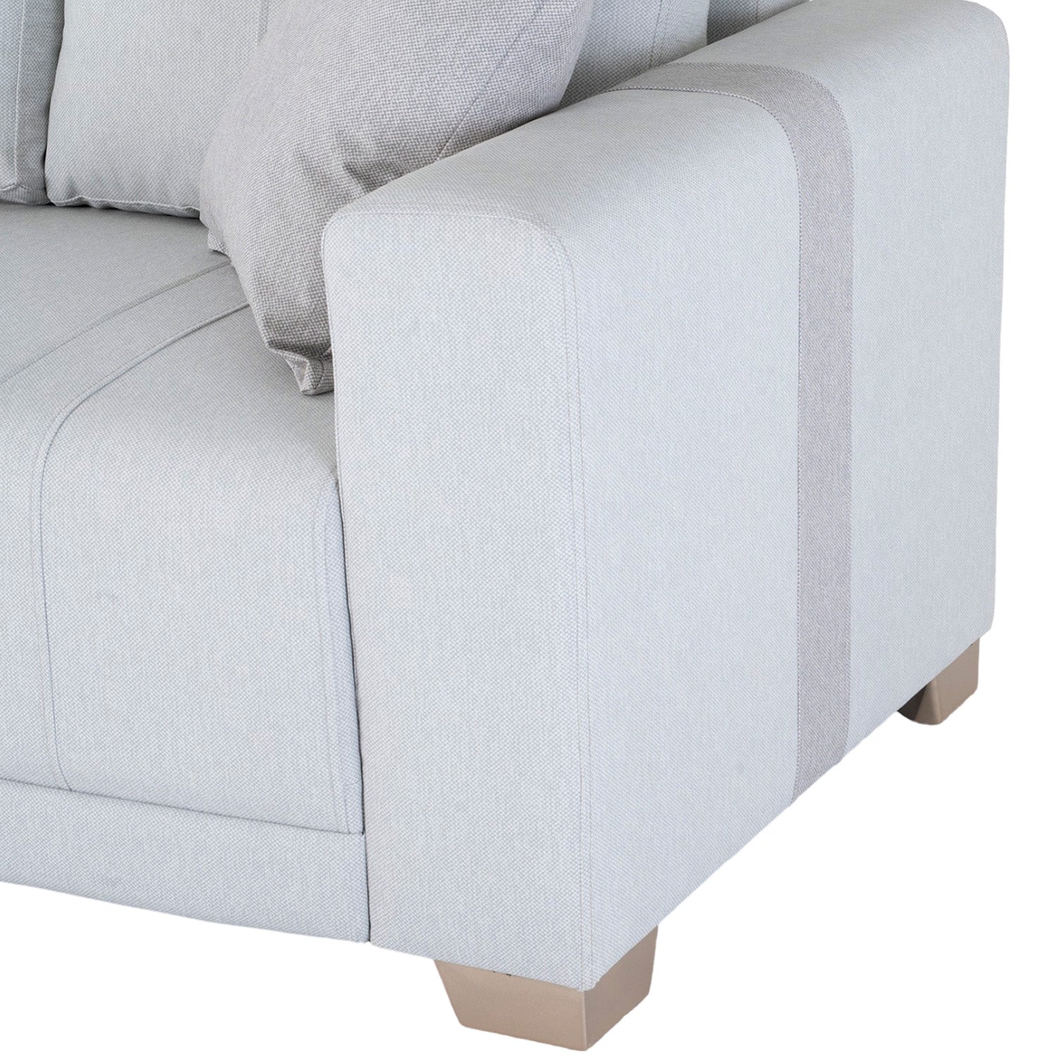 Sofá 2 Puestos Mark Eurolino Gaira Plata, Champaña