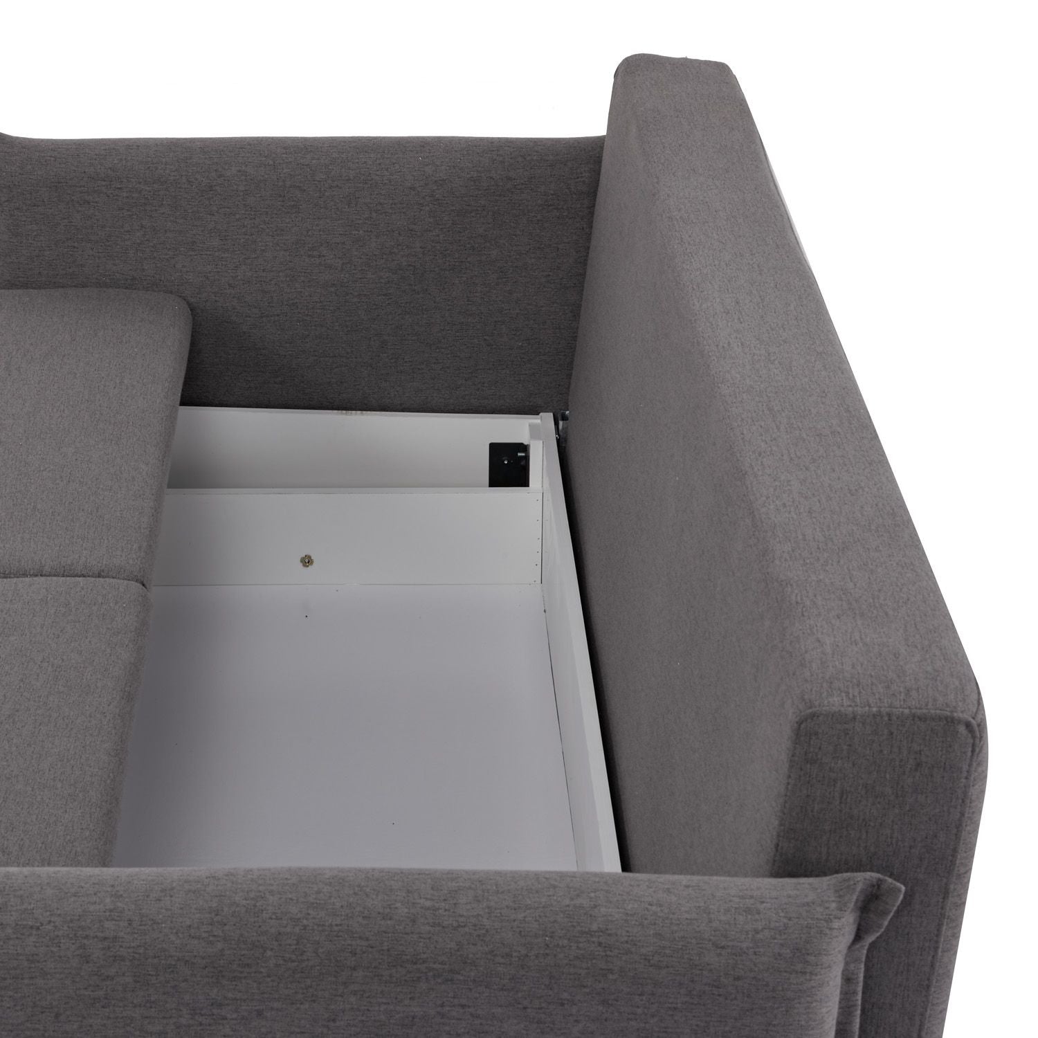Sofa Cama Maya Microfibra Gris