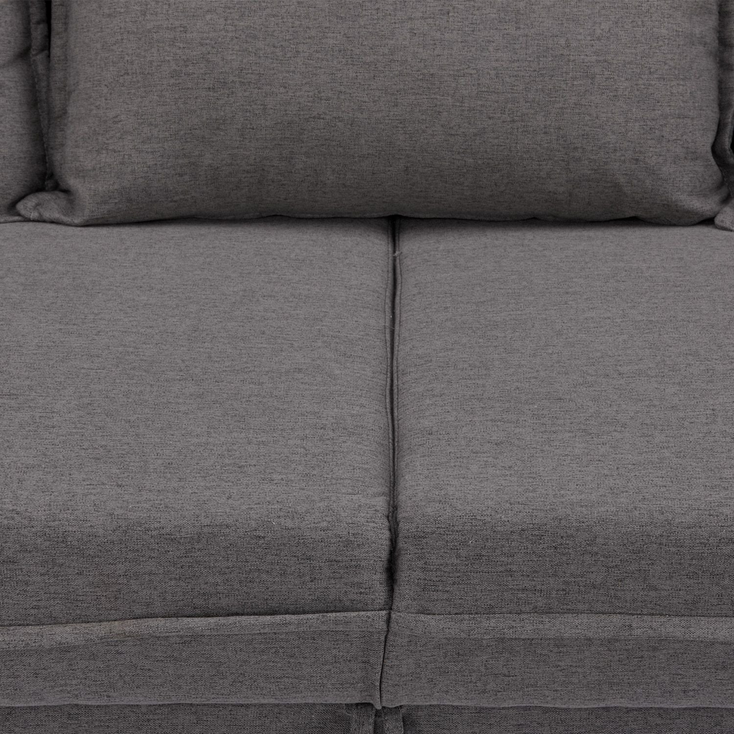 Sofa Cama Maya Microfibra Gris