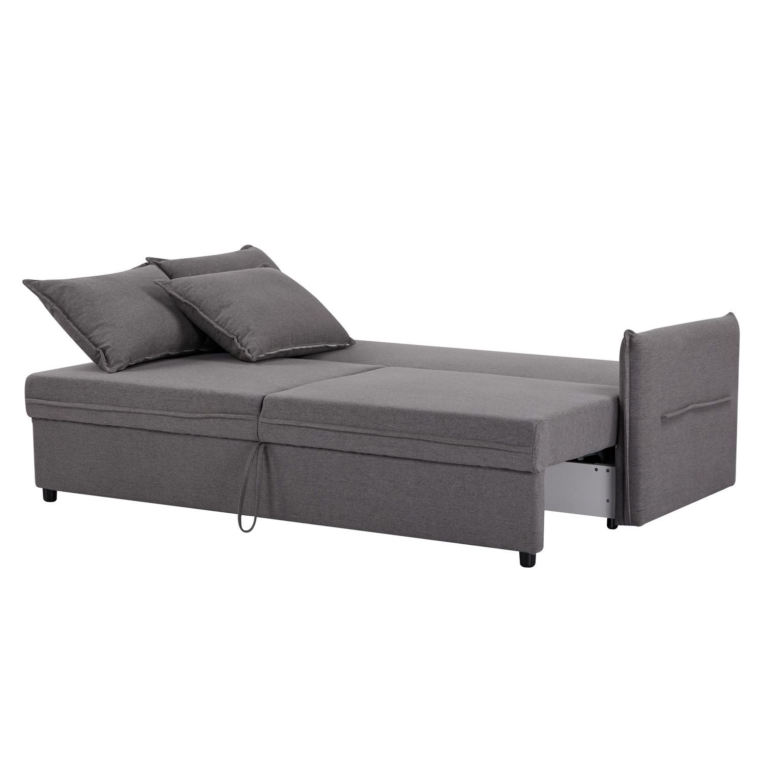 Sofa Cama Maya Microfibra Gris