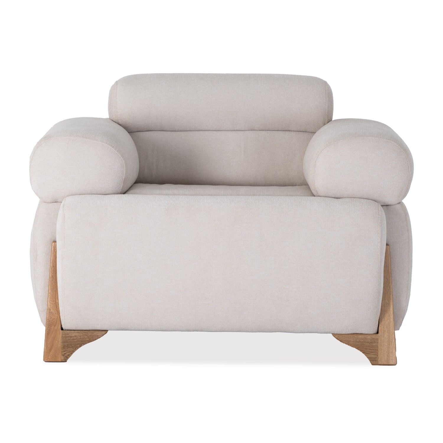 Poltrona Larisa Lino Logan Beige, Natural