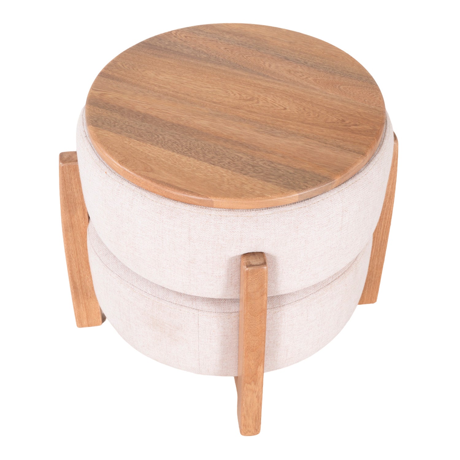Puff Ozzy Chalet Beige, Natural