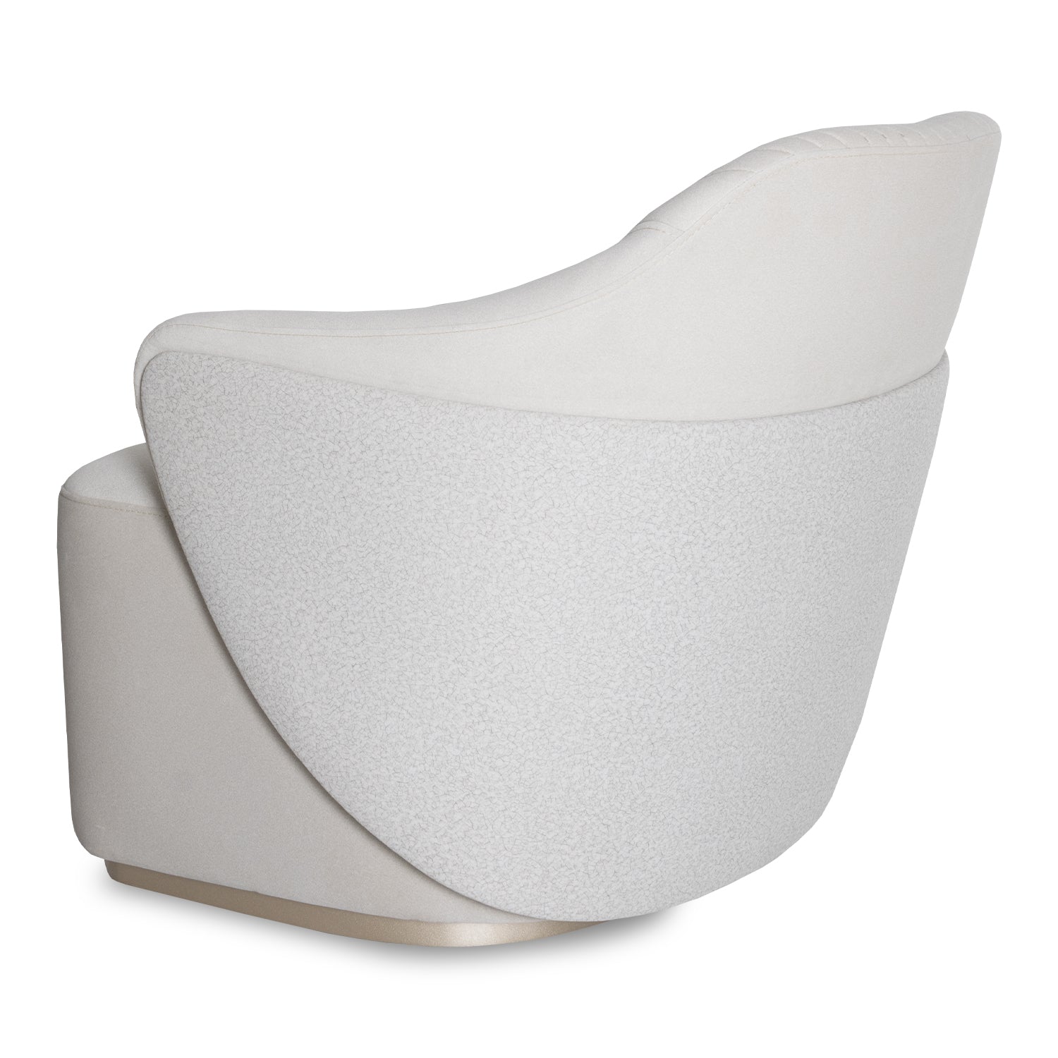 Poltrona Toscana Velvet Siena Marfil, Champaña