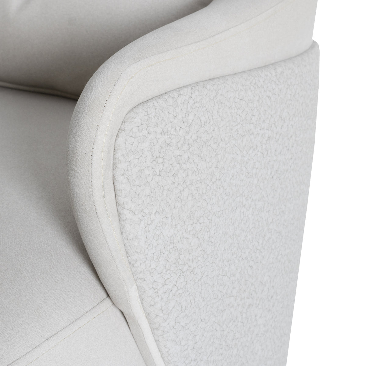 Poltrona Toscana Velvet Siena Marfil, Champaña