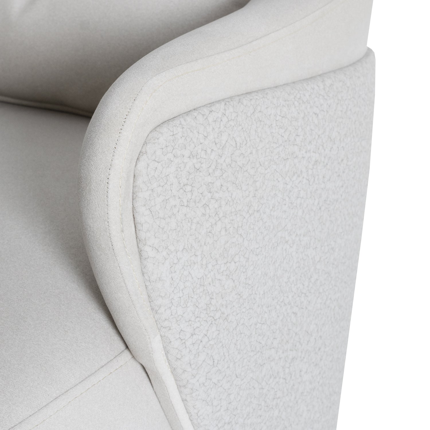 Poltrona Toscana Velvet Siena Marfil, Champaña