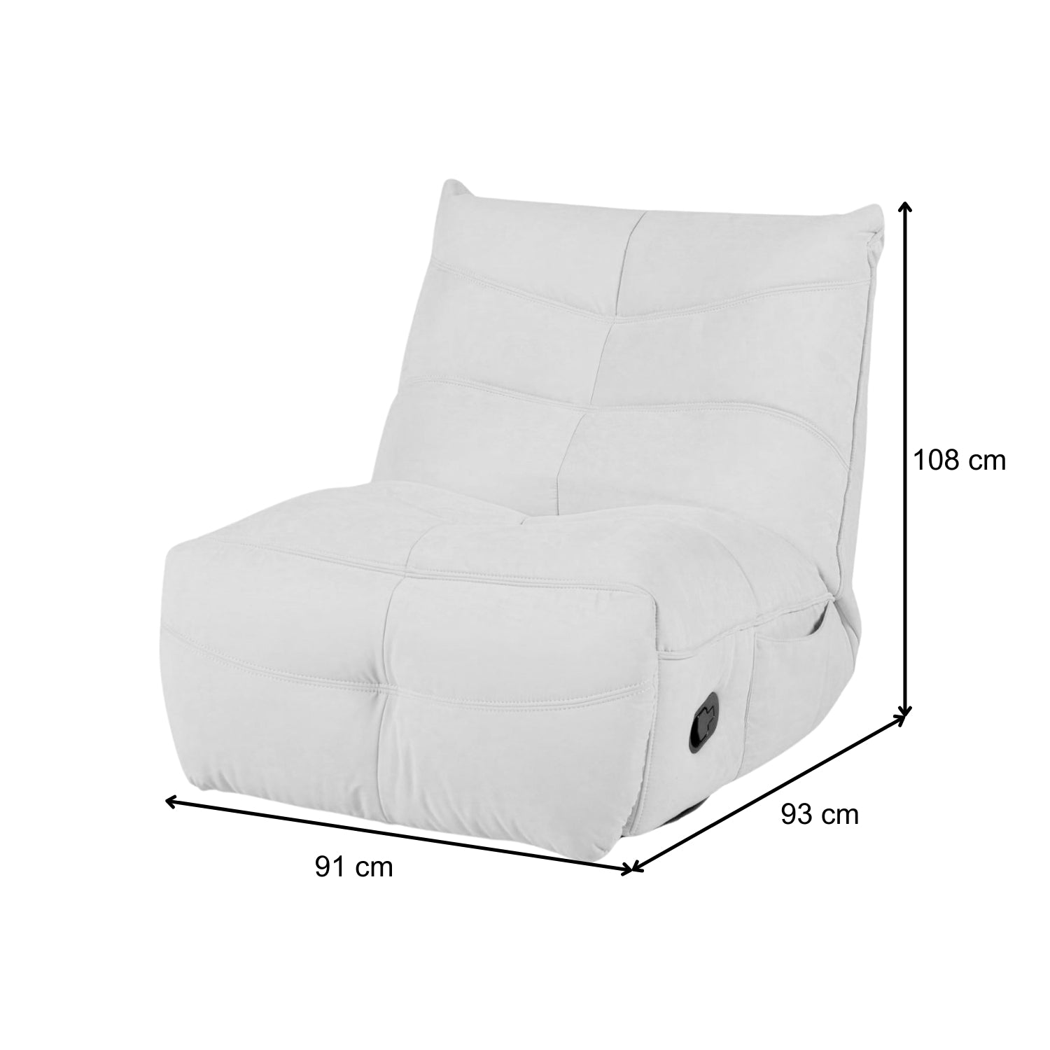 Sillón Reclinable Aston Mostaza Manual