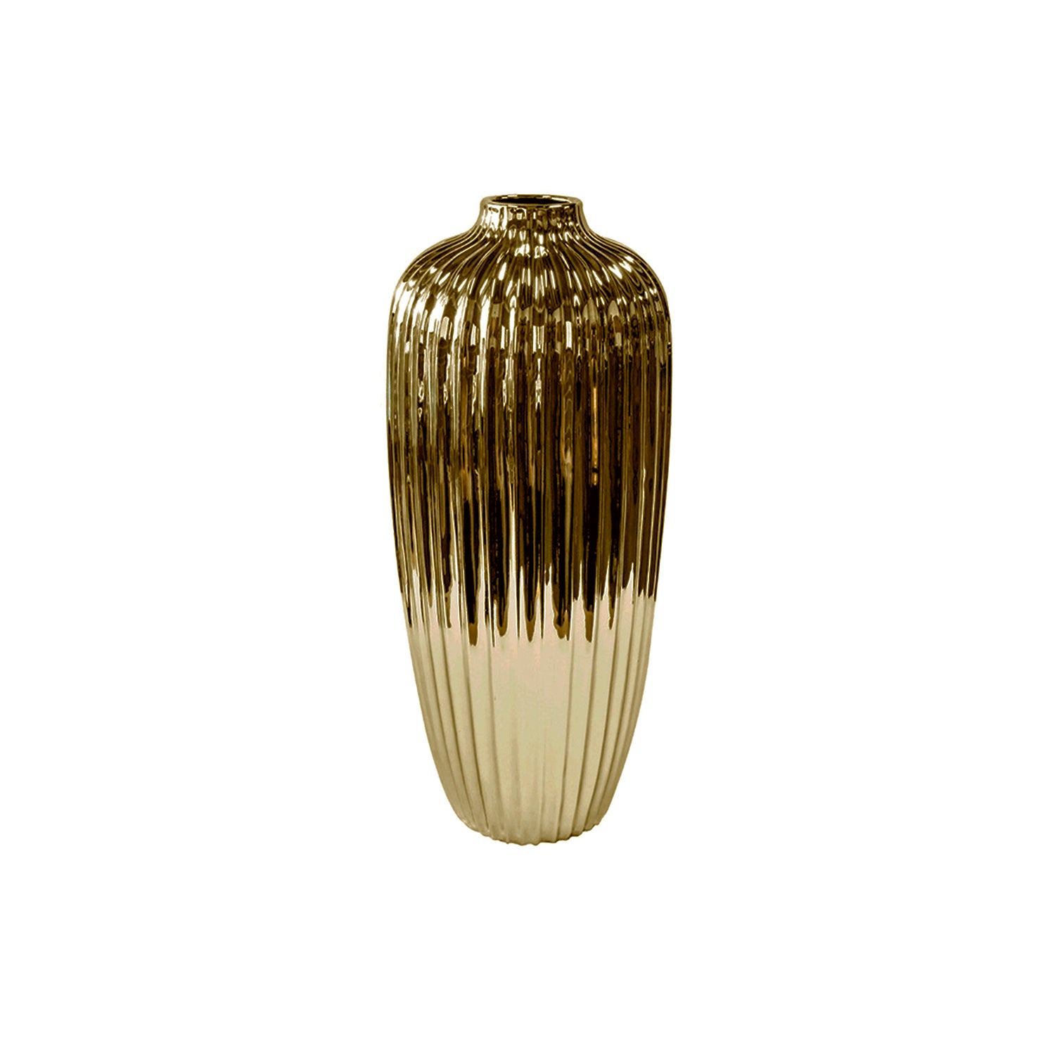 Jarron 18X45Cm Oro Lineas Niagara