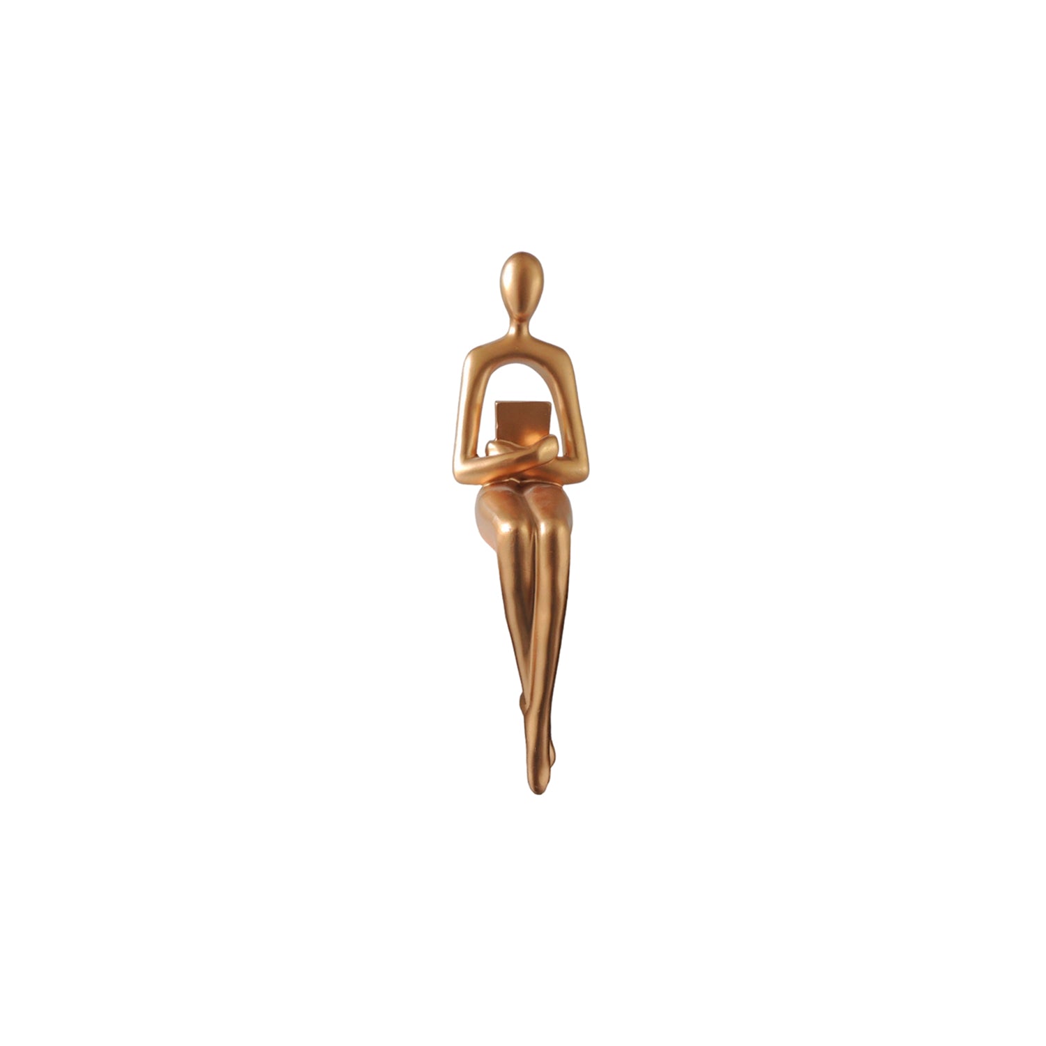 Figura 8X28Cm Oro Mujer Libro Dharma