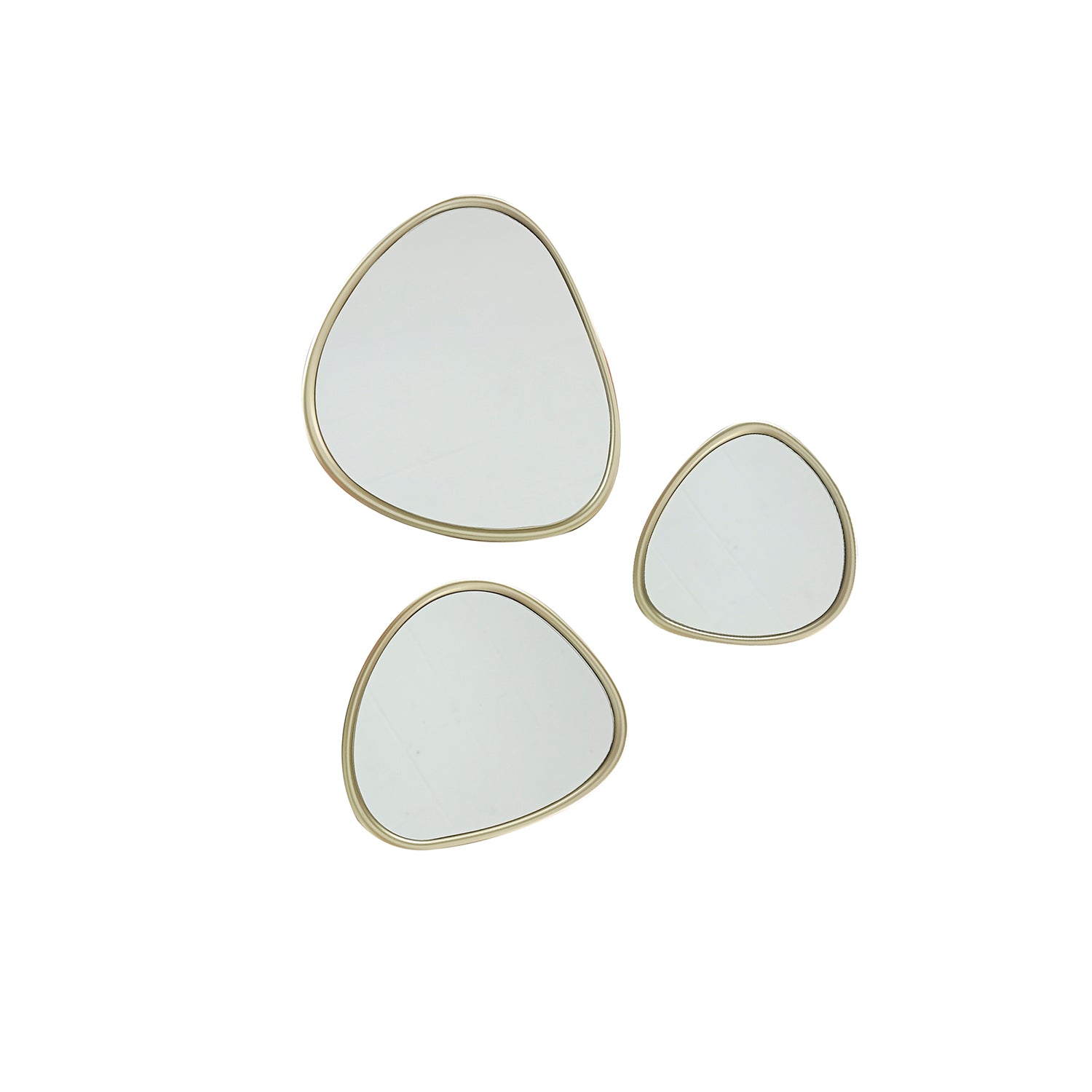 Espejo 29X22Cm Oro Setx3 Irregular Shine