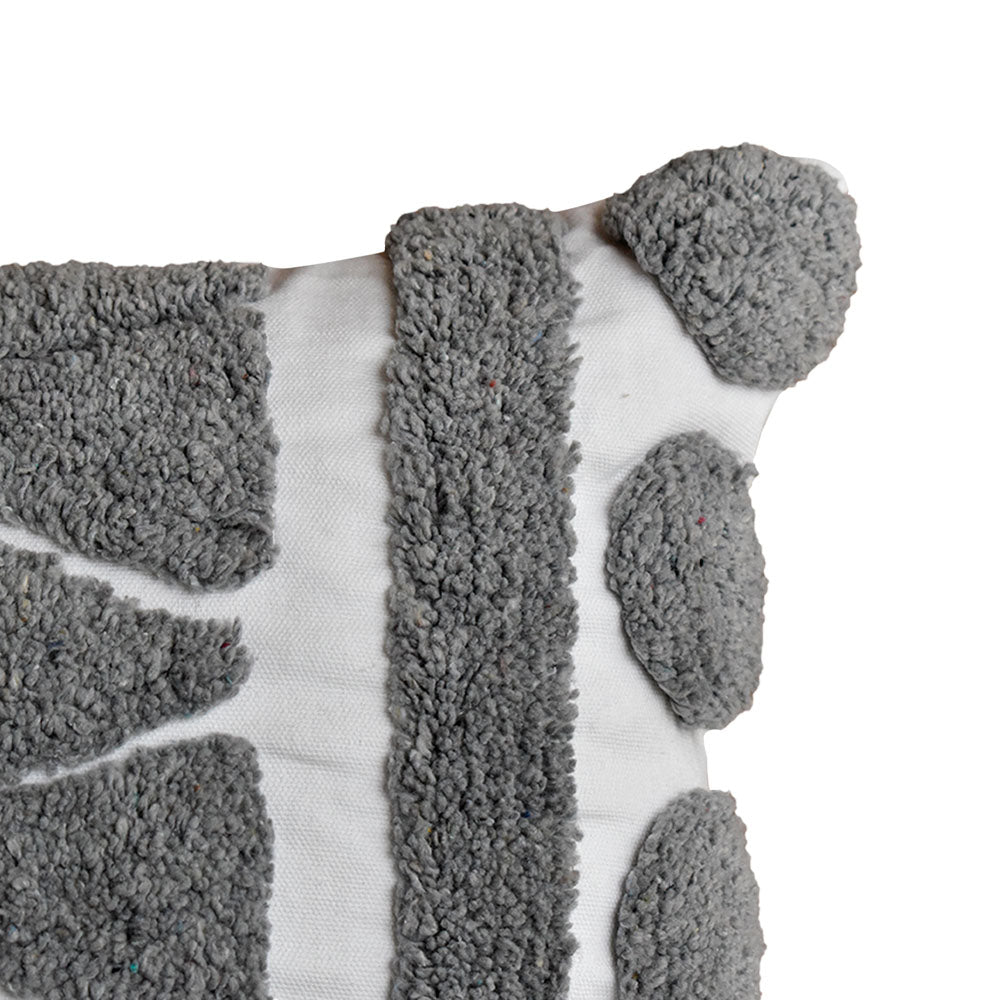 Cojin 45X45 Rustic 66 Gris, Beige