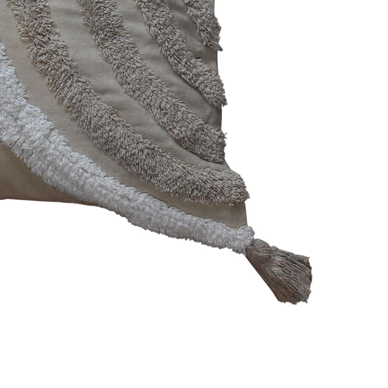 Cojin 45X45 Rustic 48 Beige, Blanco