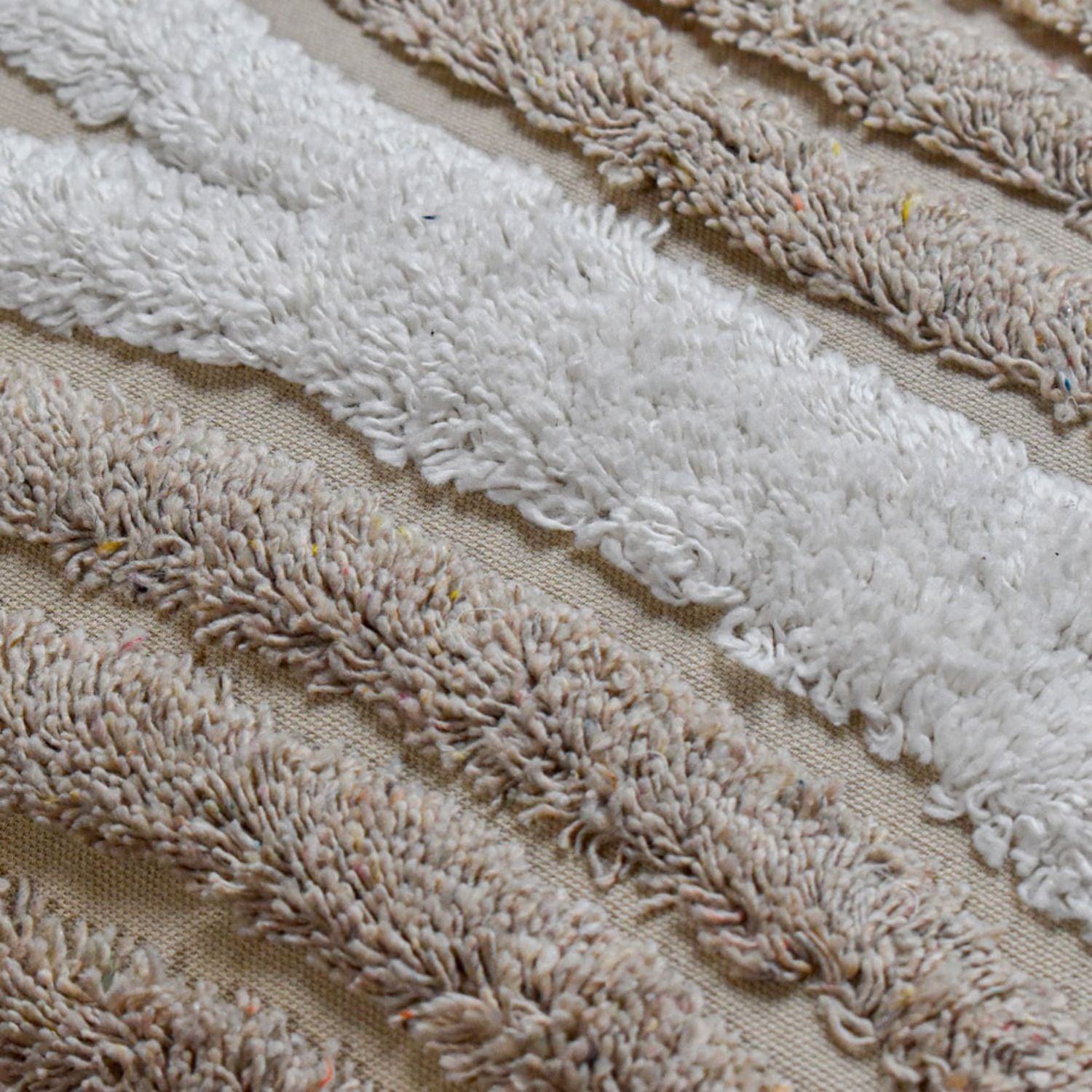 Cojin 30X50 Rustic 49 Beige, Blanco