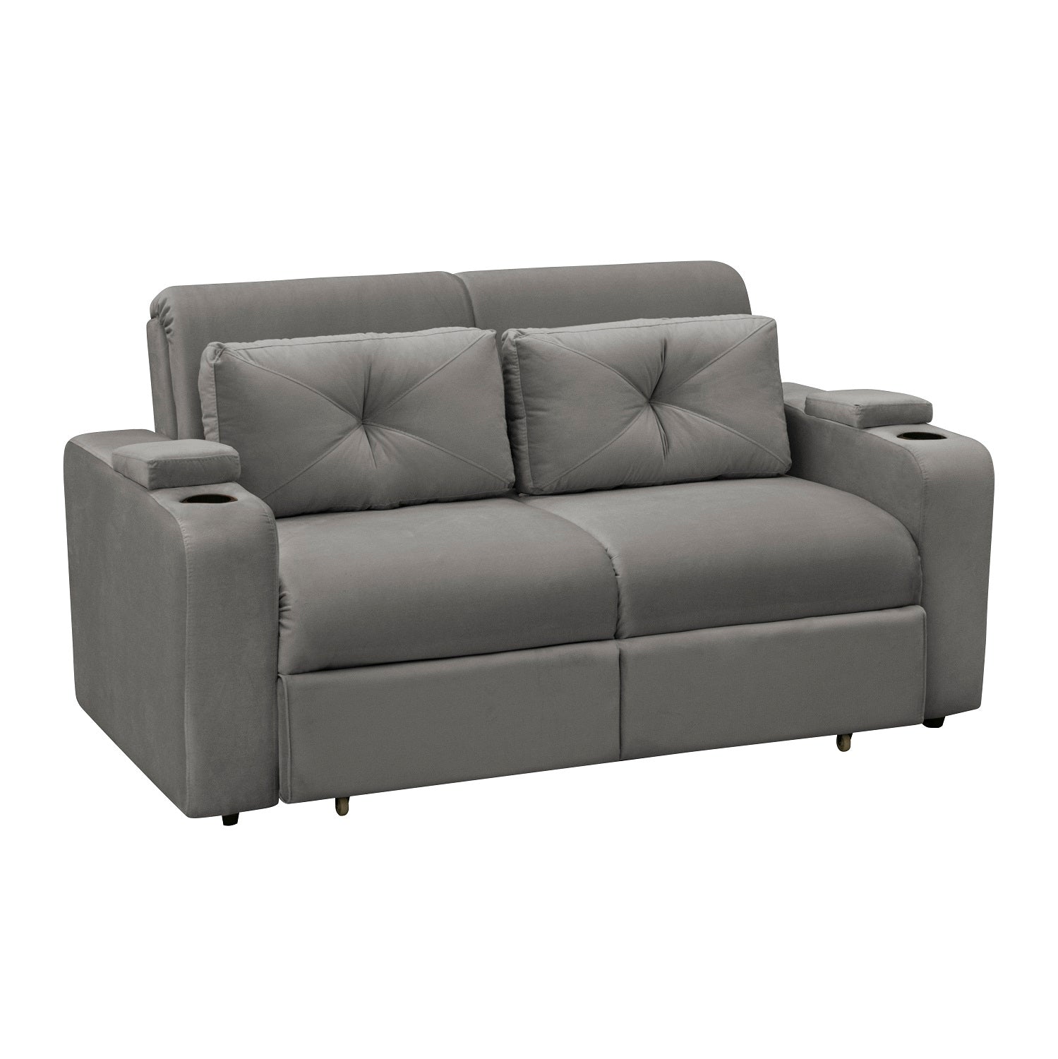 Sofá Cama Boston Velvet London Taupe