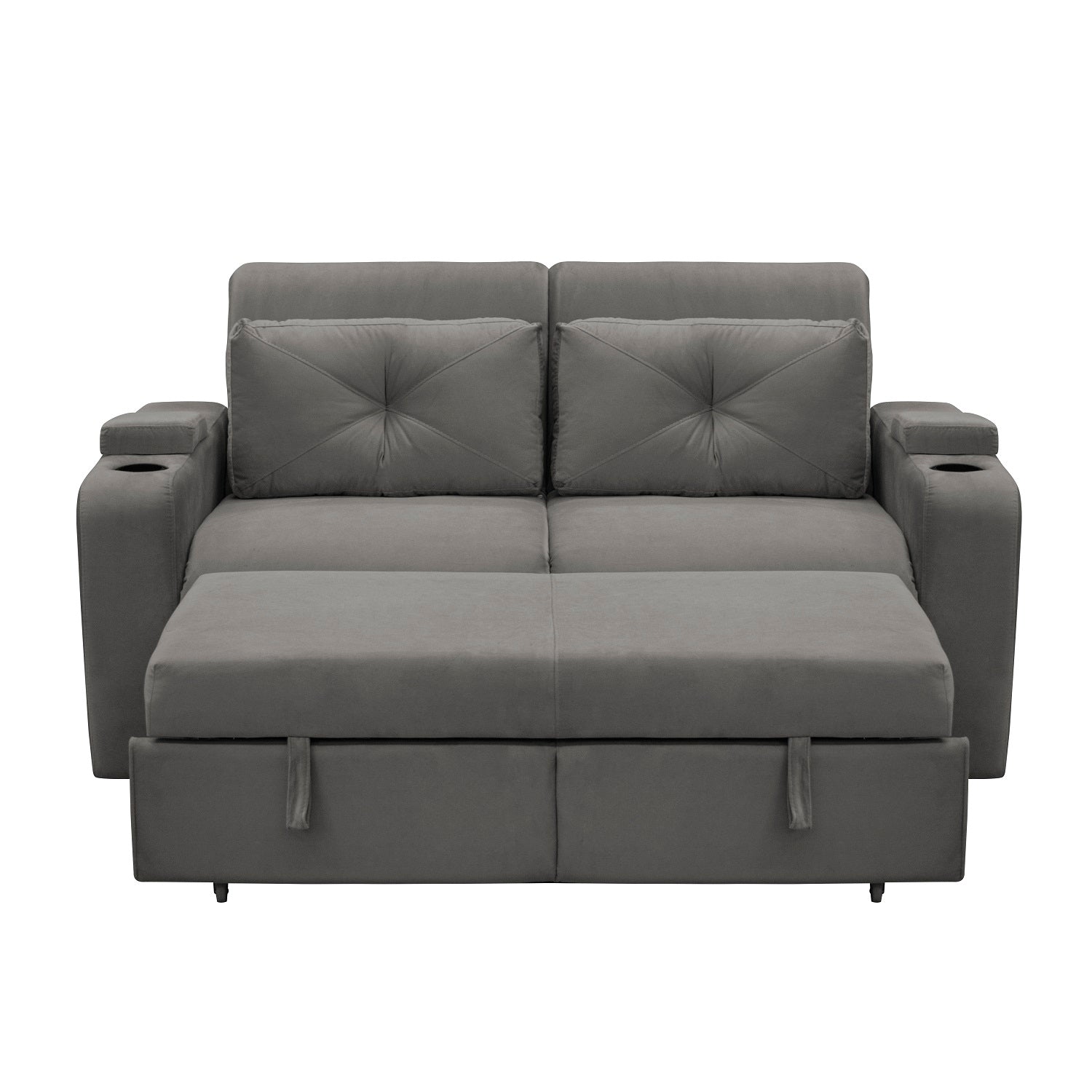 Sofá Cama Boston Velvet London Taupe