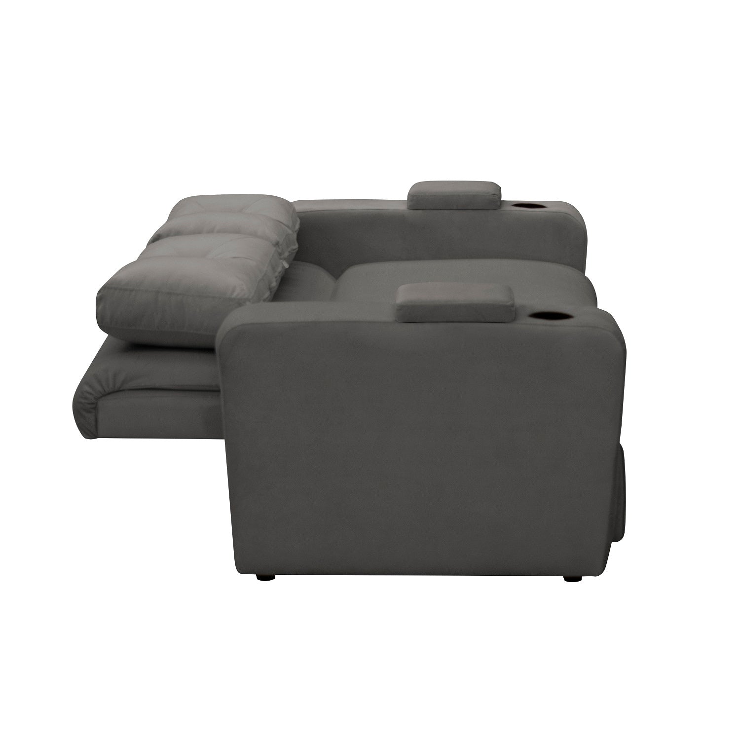 Sofá Cama Boston Velvet London Taupe