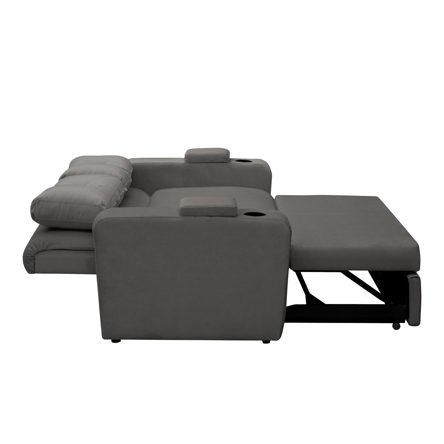 Sofá Cama Boston Velvet London Taupe