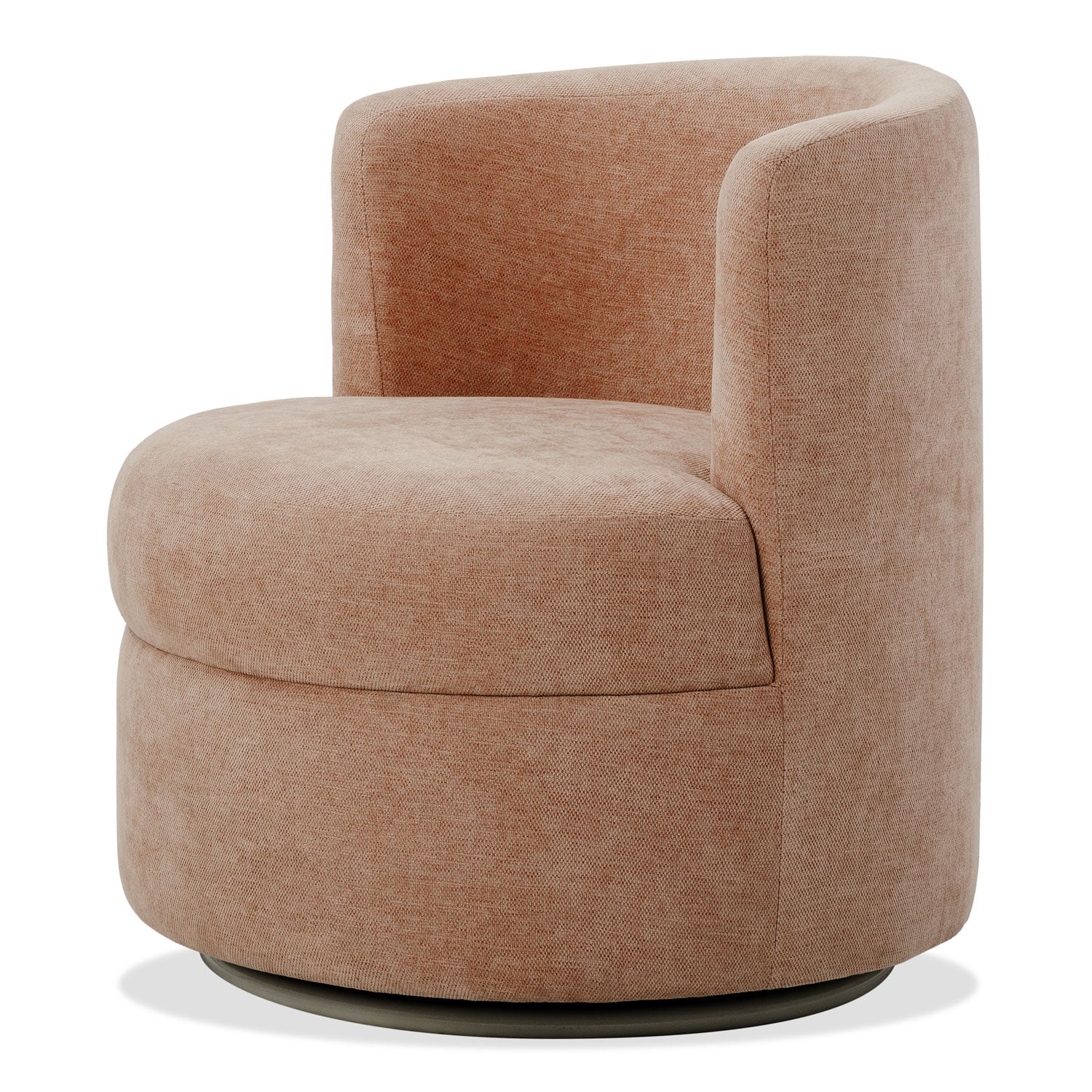 Poltrona Bonn Lino Solaris Salmon, Giratoria