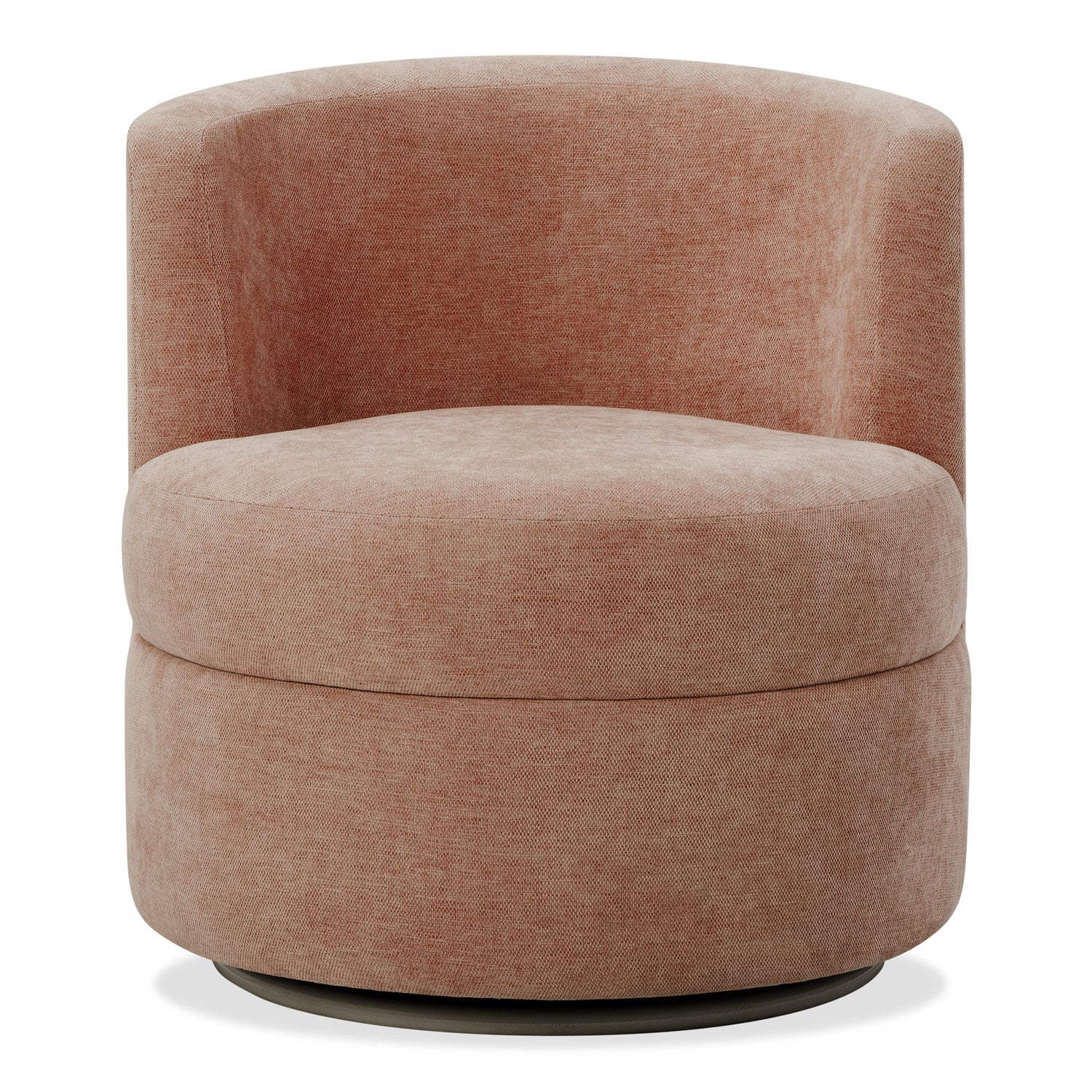 Poltrona Bonn Lino Solaris Salmon, Giratoria