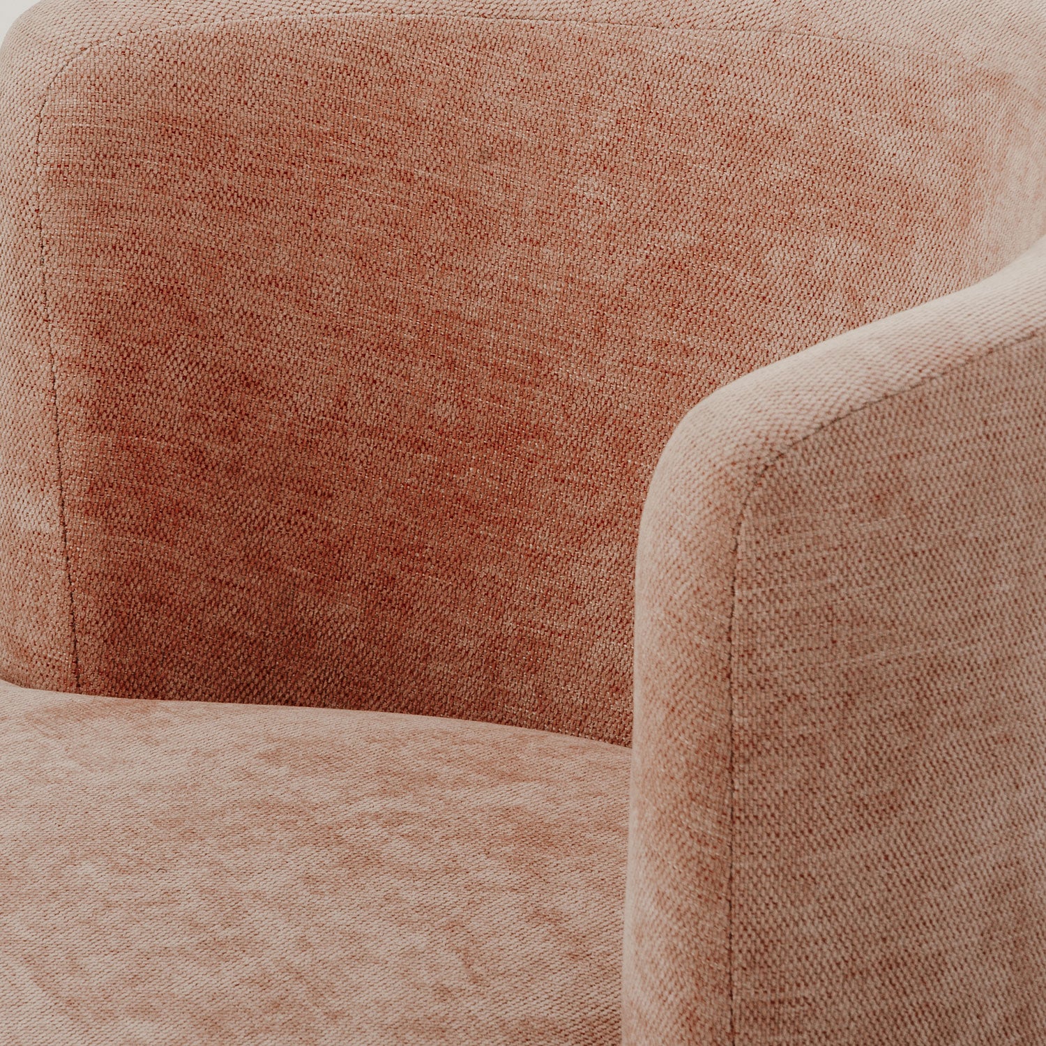Poltrona Bonn Lino Solaris Salmon, Giratoria