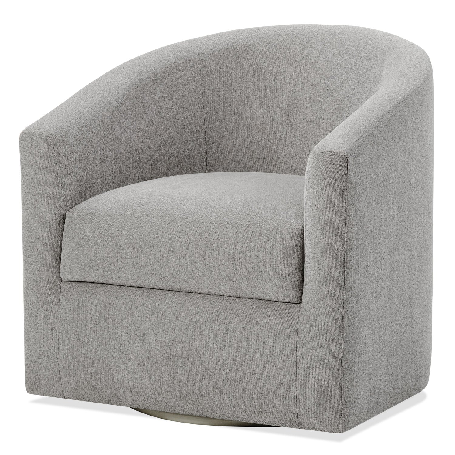 Poltrona Turin Lino Logan Gris, Giratoria