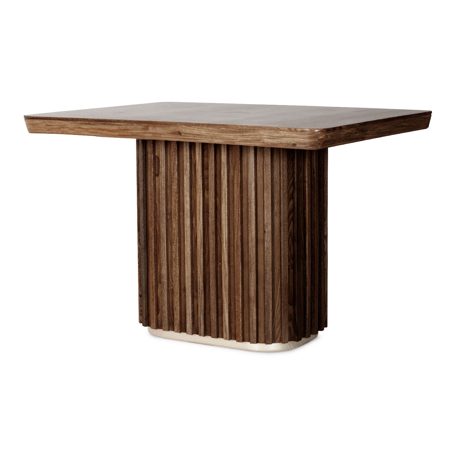 Comedor 4 Puestos Nicole Velvet Impetu Gris, Natural Oscuro