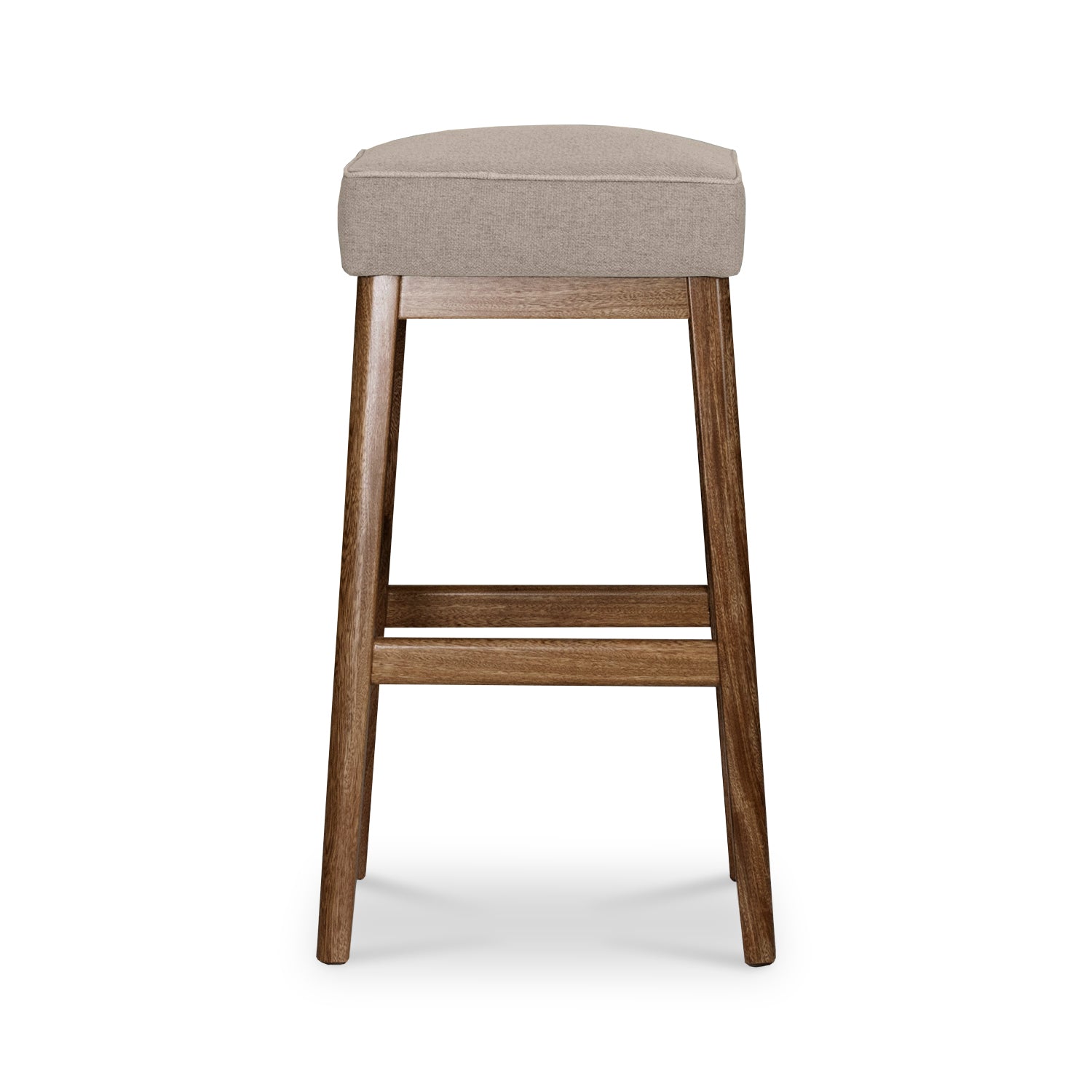 Silla Para Barra Dalton Lino Verona Beige, Natural Oscuro