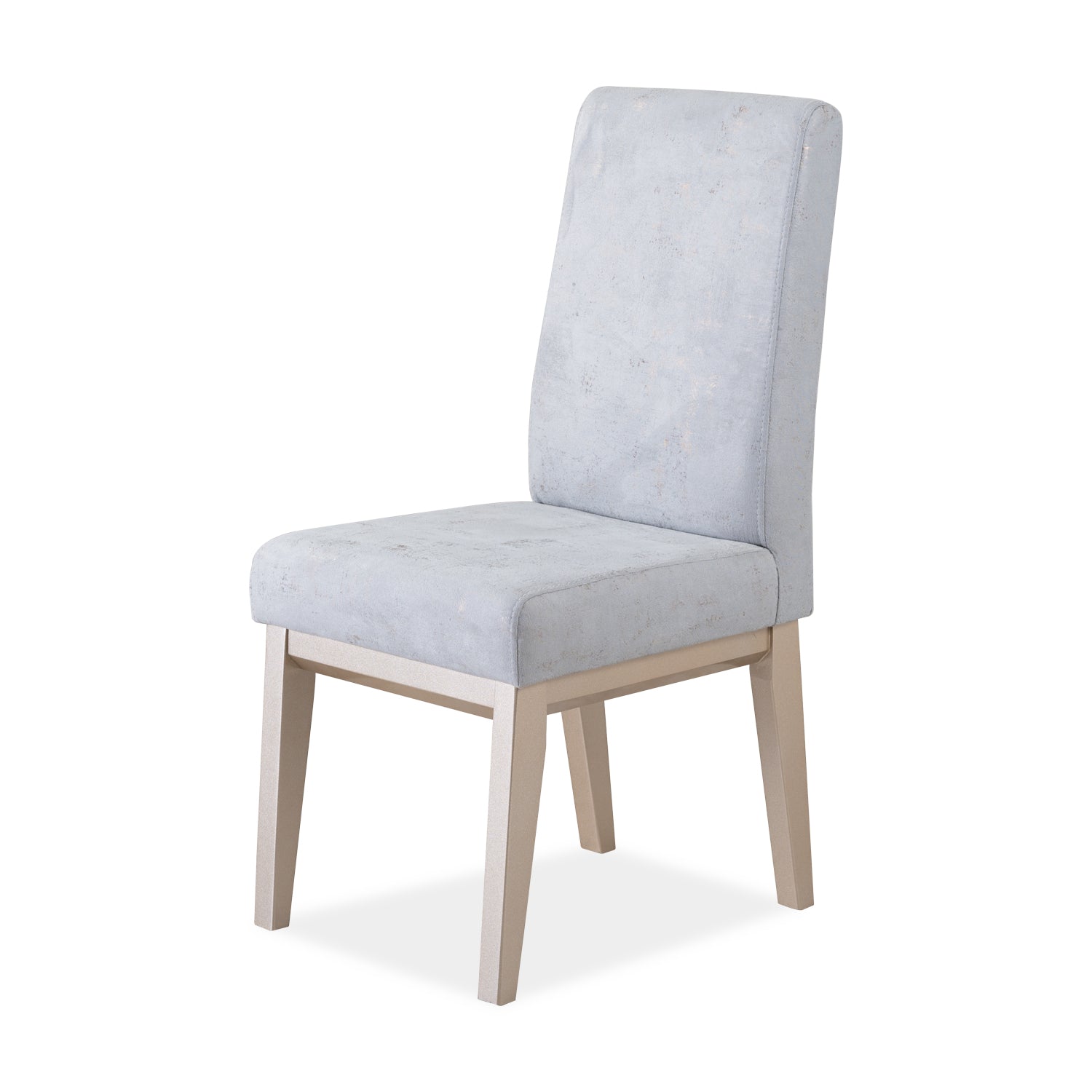 Comedor 4 Puestos Walcot Velvet Eleganza Plata, Champaña