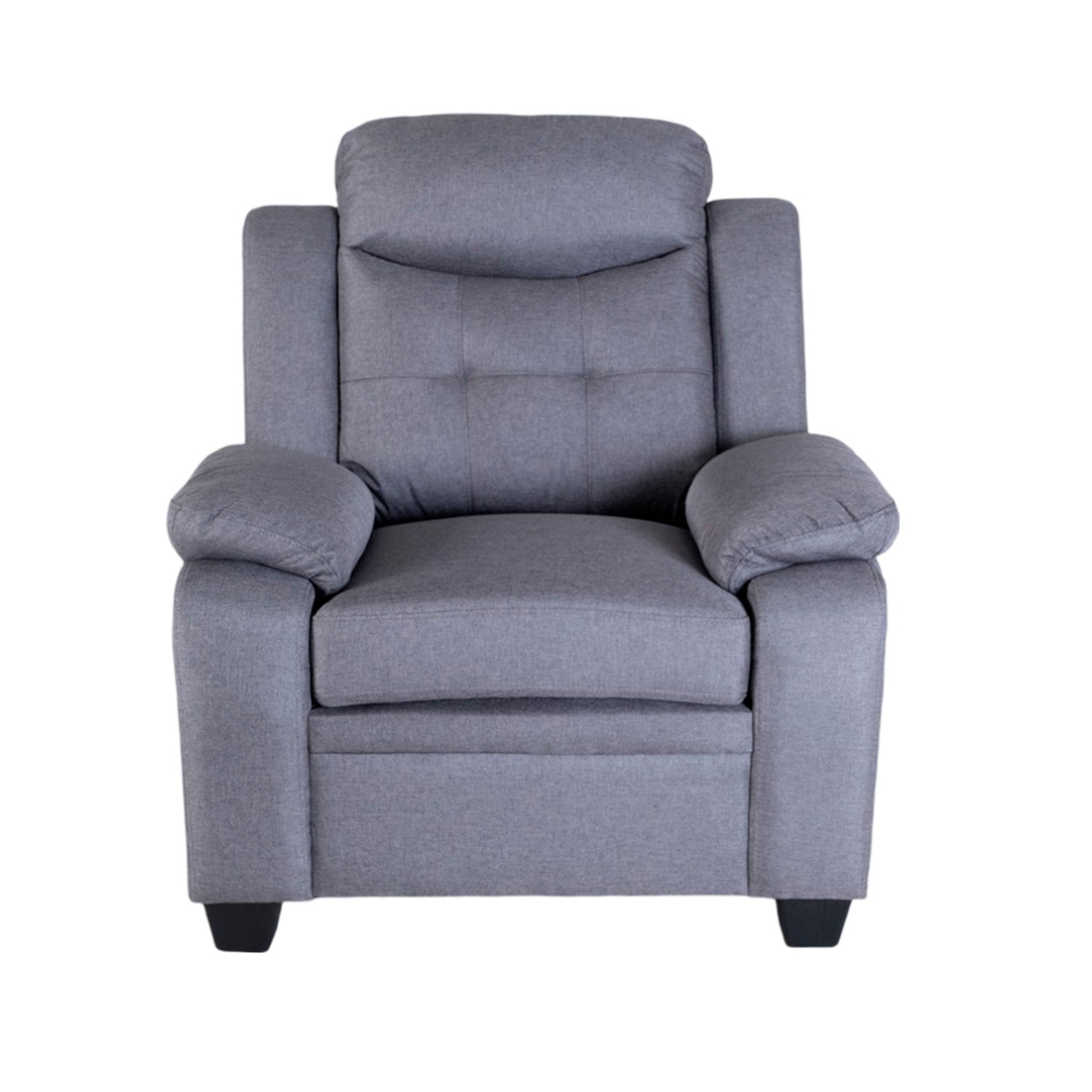 Sofa 1 Puesto Grecia Lino Gris