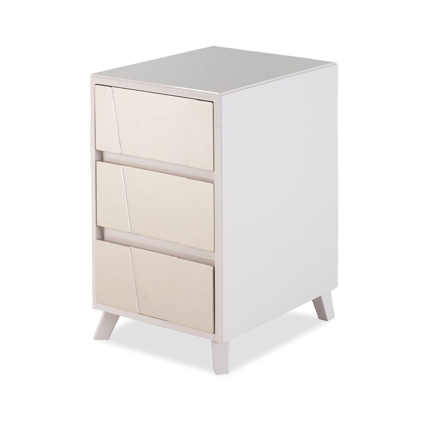 Mesa de Noche Angello Taupe, Champaña