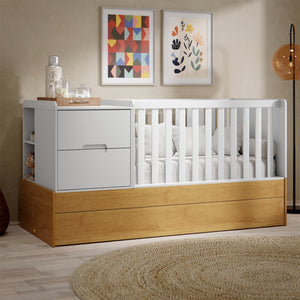 Cama Cuna Para Bebé Moys Blanco, Miel