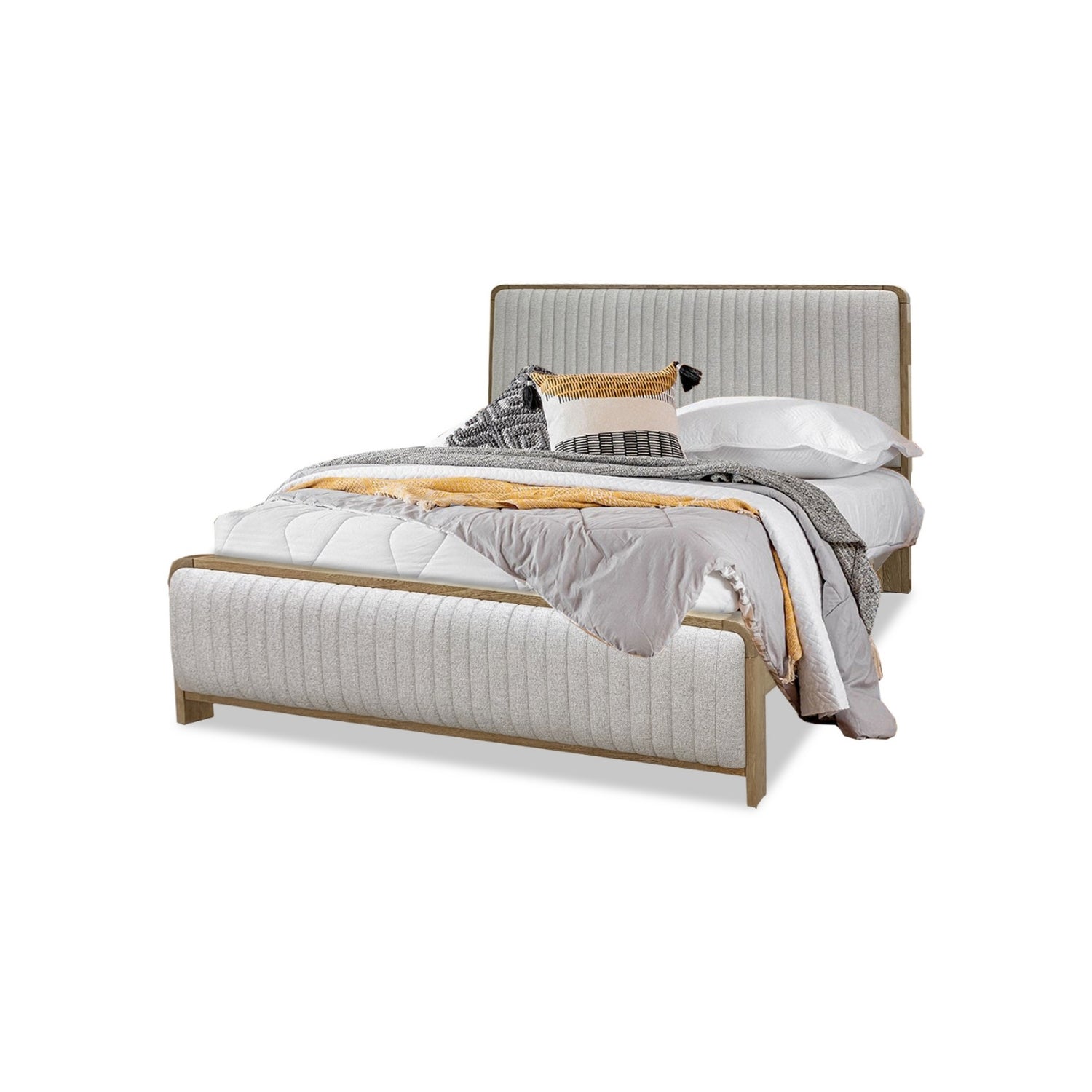 Cama Queen Celeste Eurolino Beige, Natural