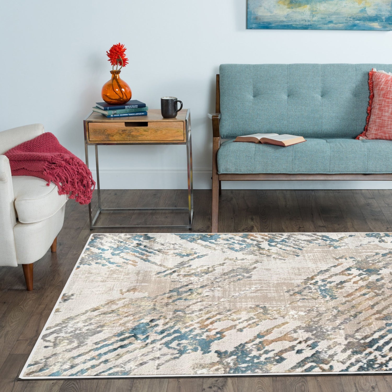 Alfombra 120X170 Zenda 300 Beige, Dorado