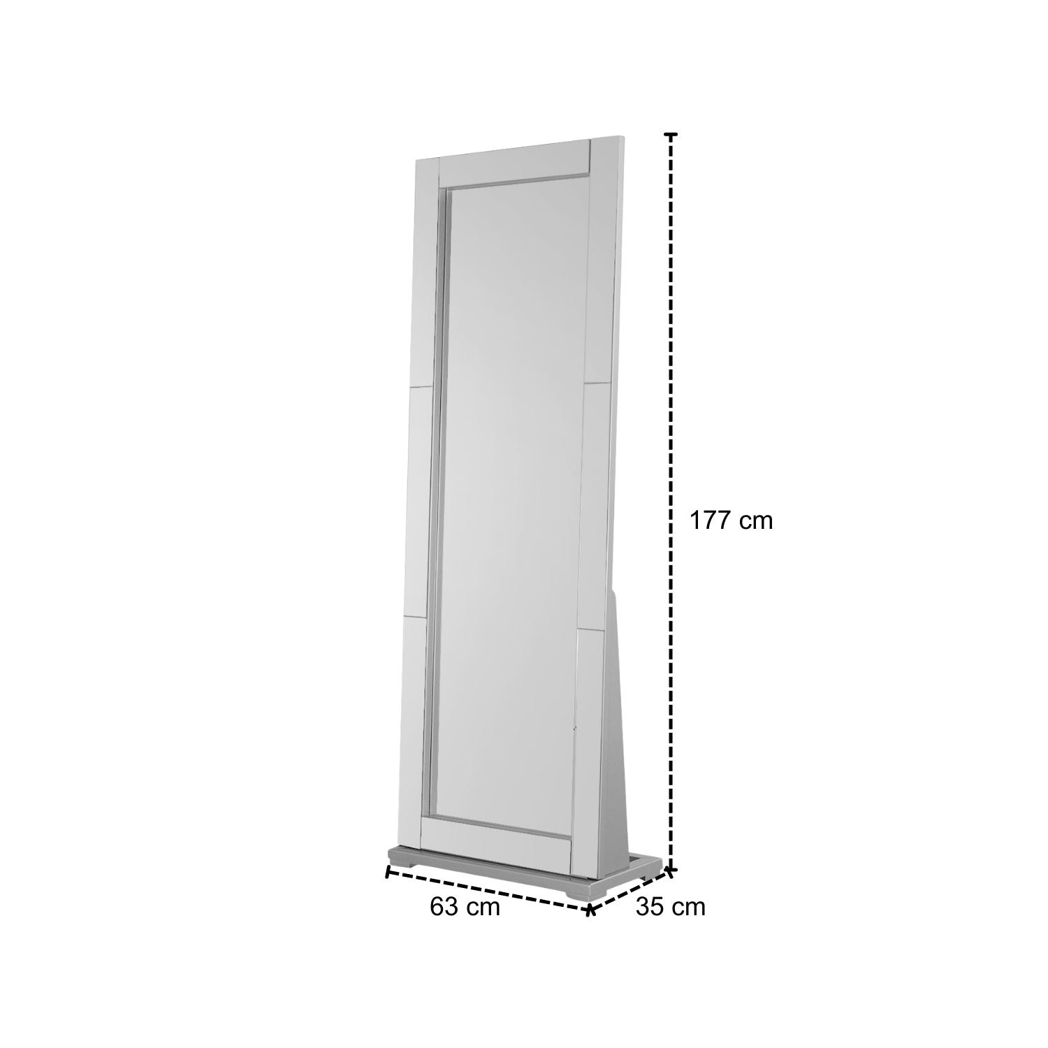 Tocador Preston Champaña, Espejo