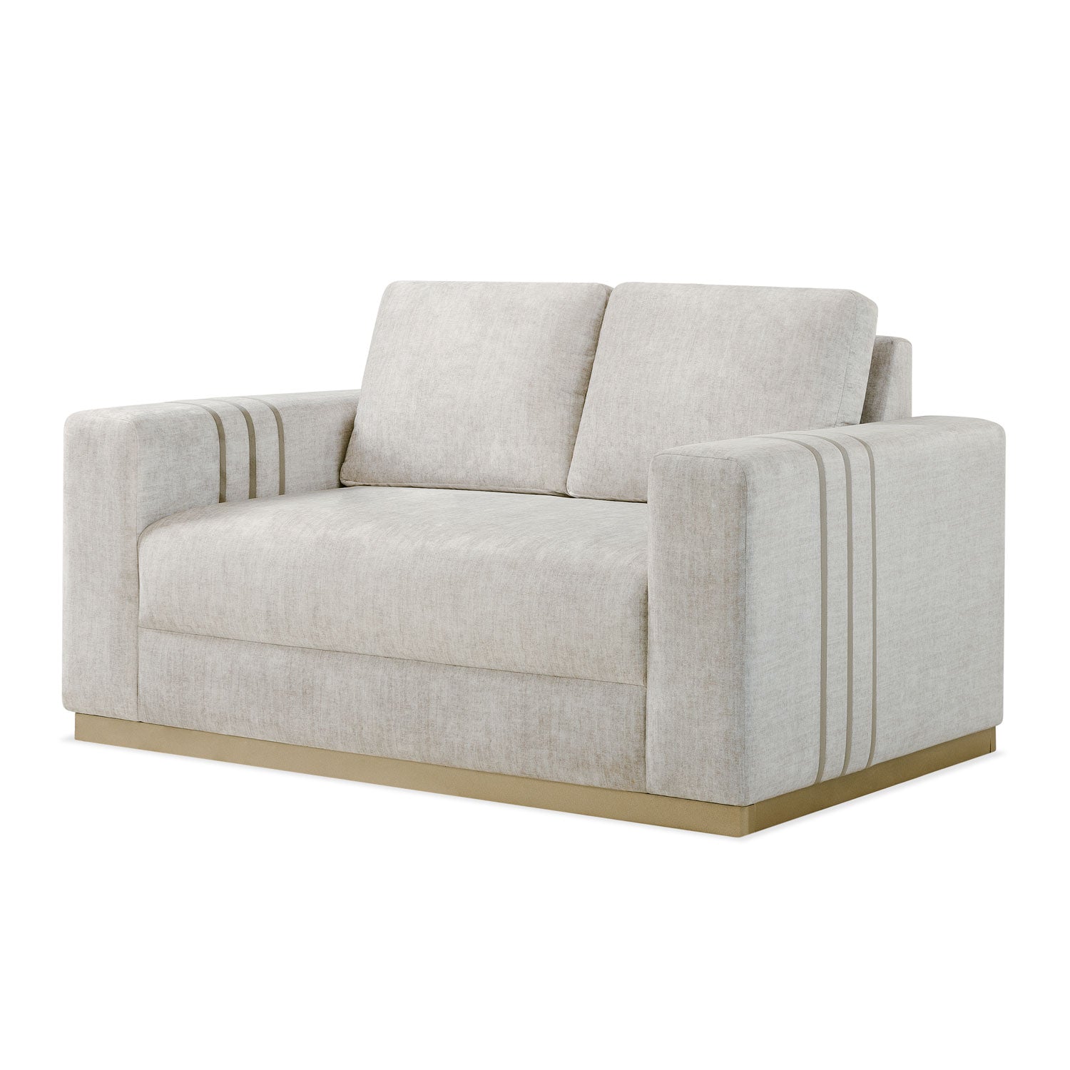 Sofá 2 Puestos Montana Velvet Atlas Marmol, Champaña