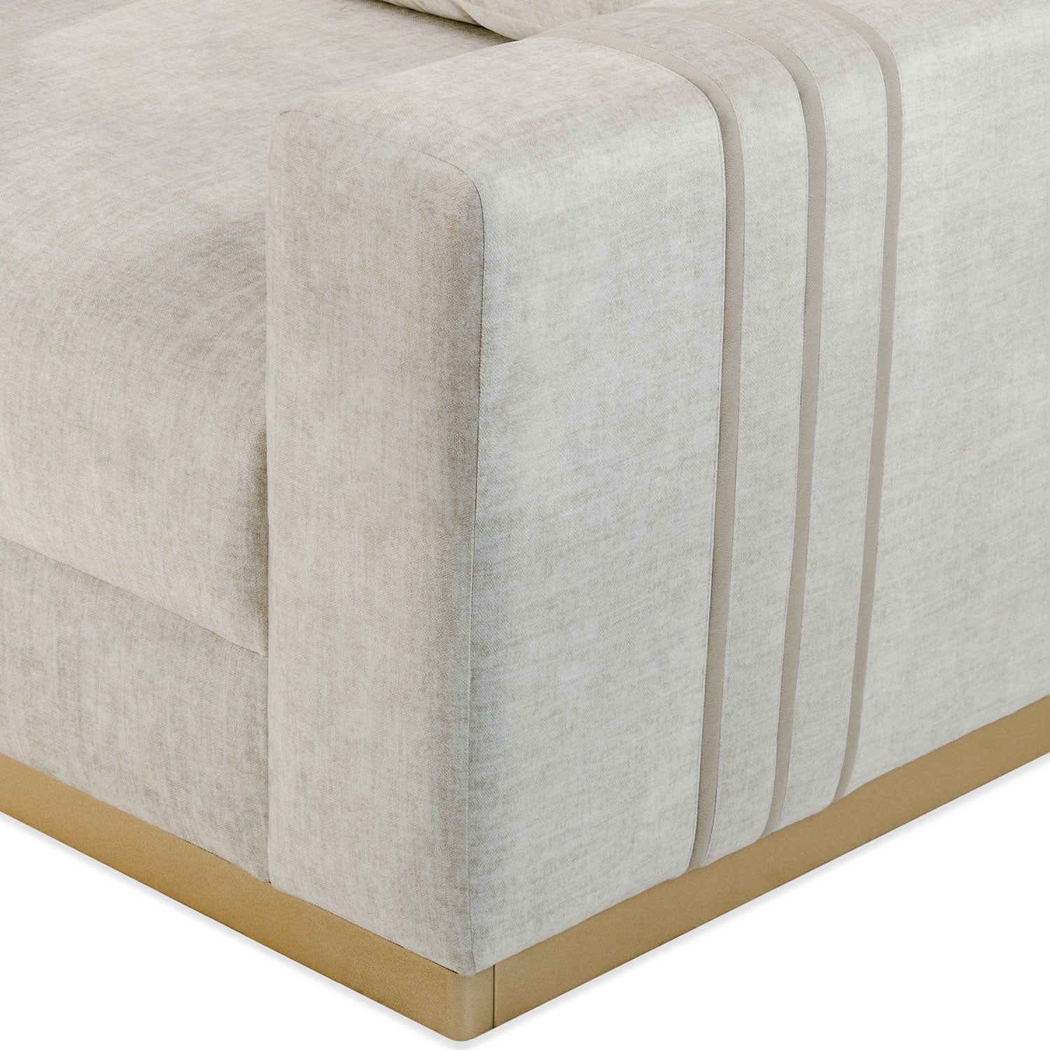 Sofá 2 Puestos Montana Velvet Atlas Marmol, Champaña