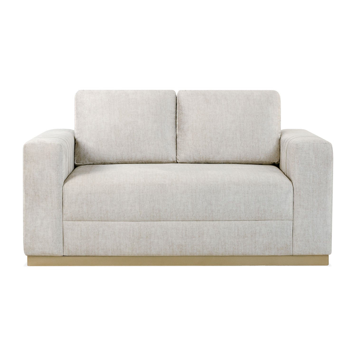 Sofá 2 Puestos Montana Velvet Atlas Marmol, Champaña