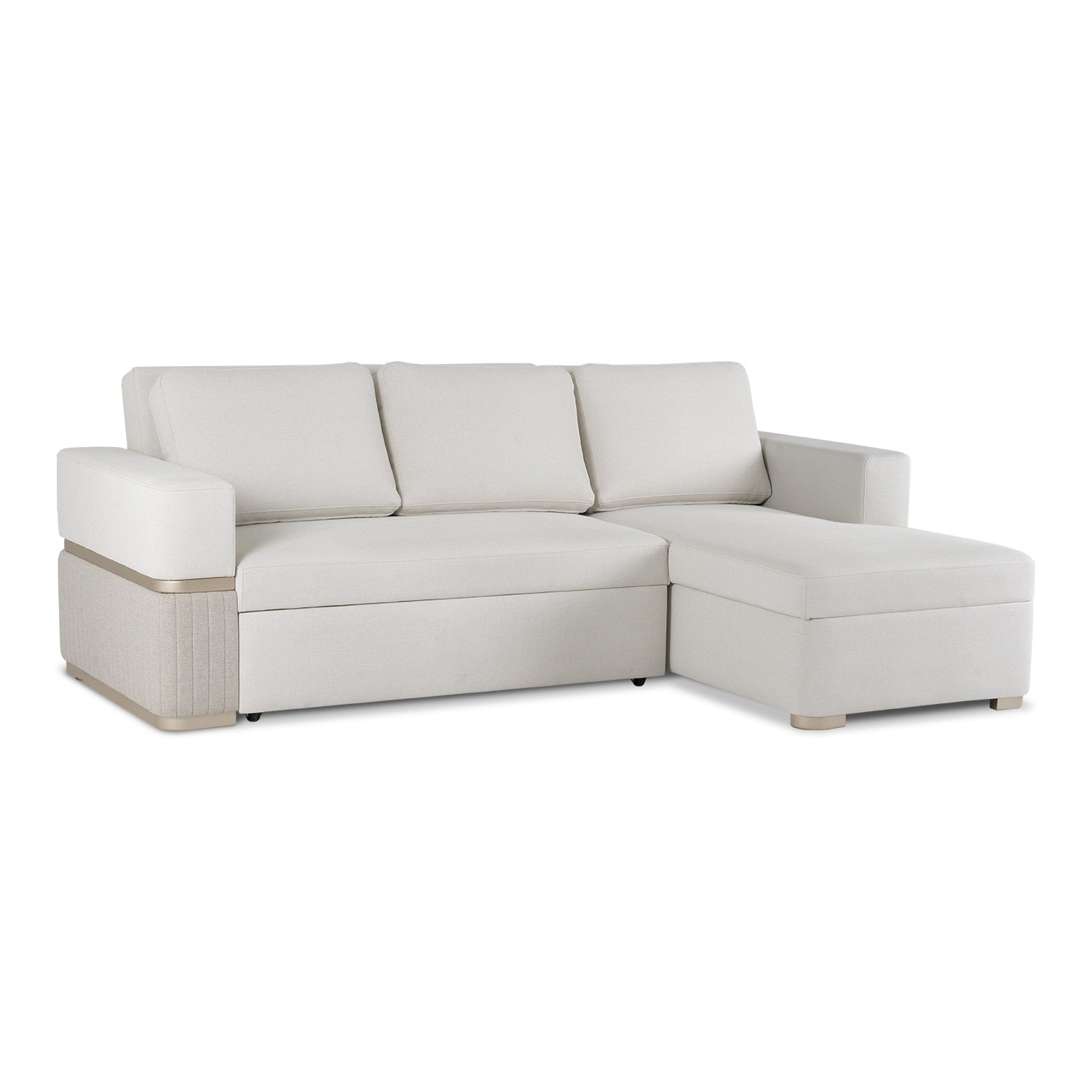 Sala Cama Dior Eurolino Blanco Puro, Beige Y Champaña Orientación derecha 2 Metros