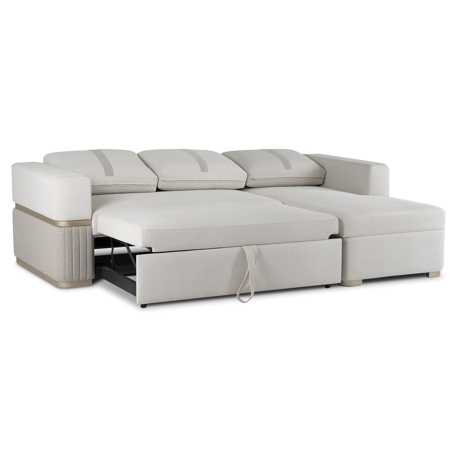Sala Cama Dior Eurolino Blanco Puro, Beige Y Champaña Orientación derecha 2 Metros