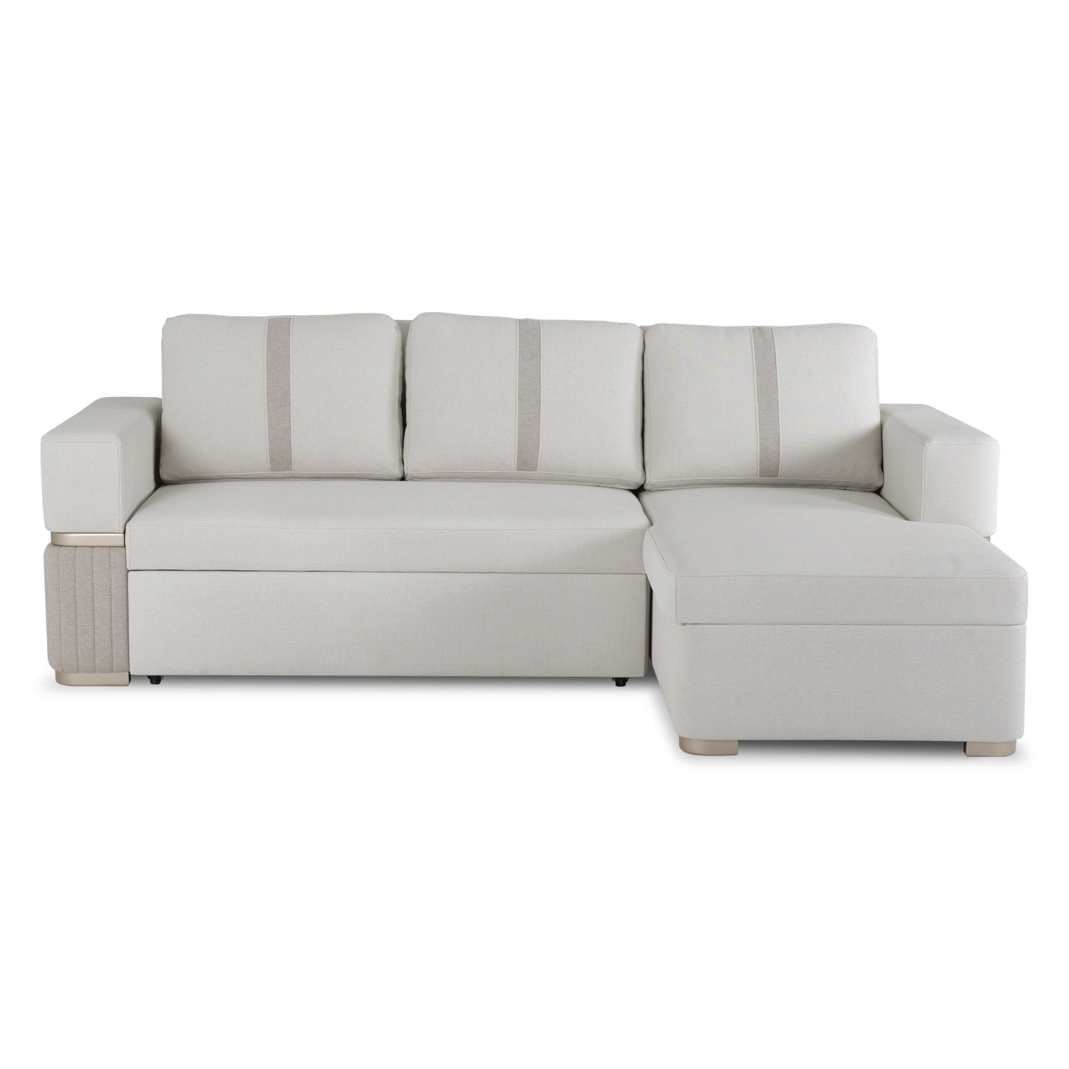 Sala Cama Dior Eurolino Blanco Puro, Beige Y Champaña Orientación derecha 2 Metros