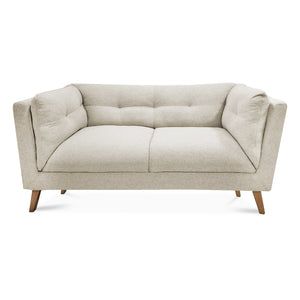 Sofá 2 Puestos Alky Lino Verona Beige, Natural