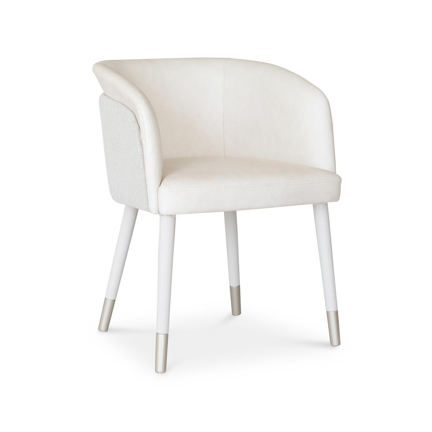 Comedor 6 Puestos Ginebra Eurolino Blanco, Off White y Champaña