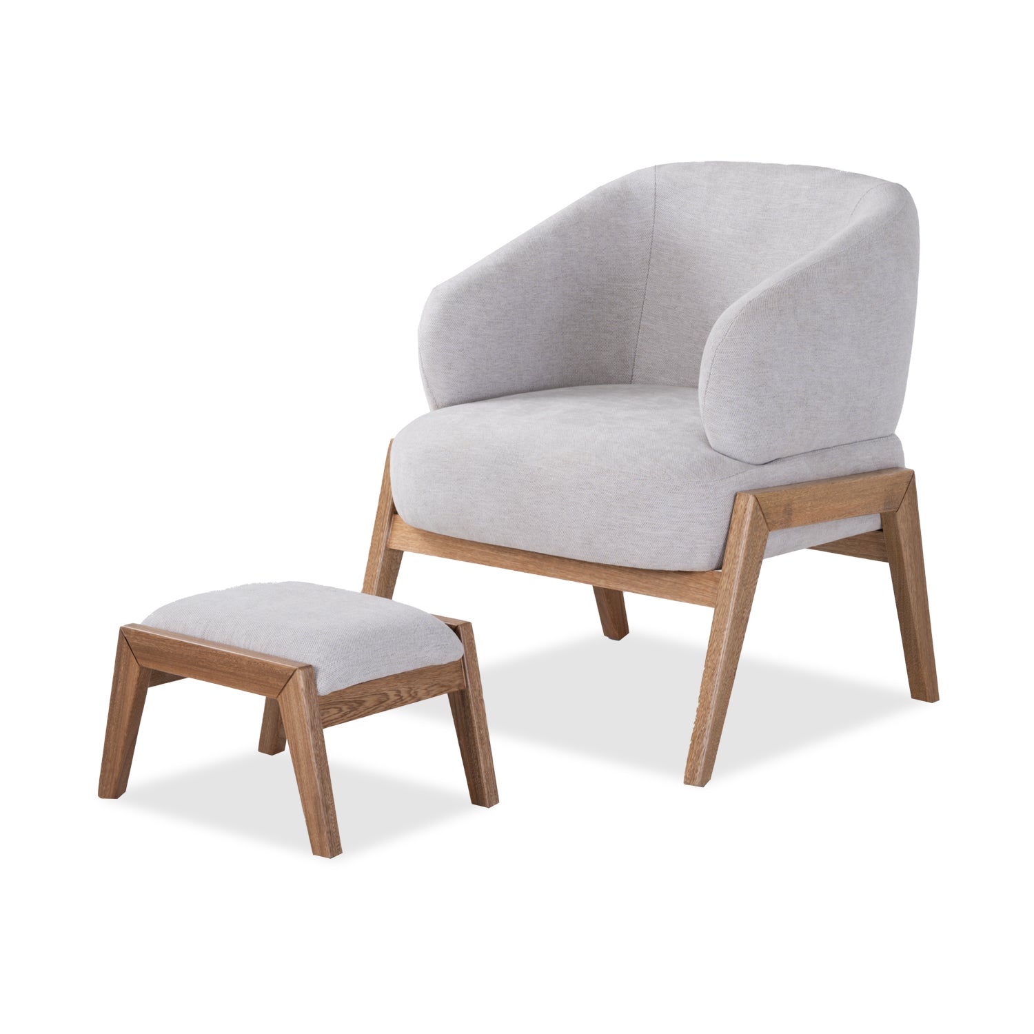 Poltrona Milan Solaris Taupe, Natural