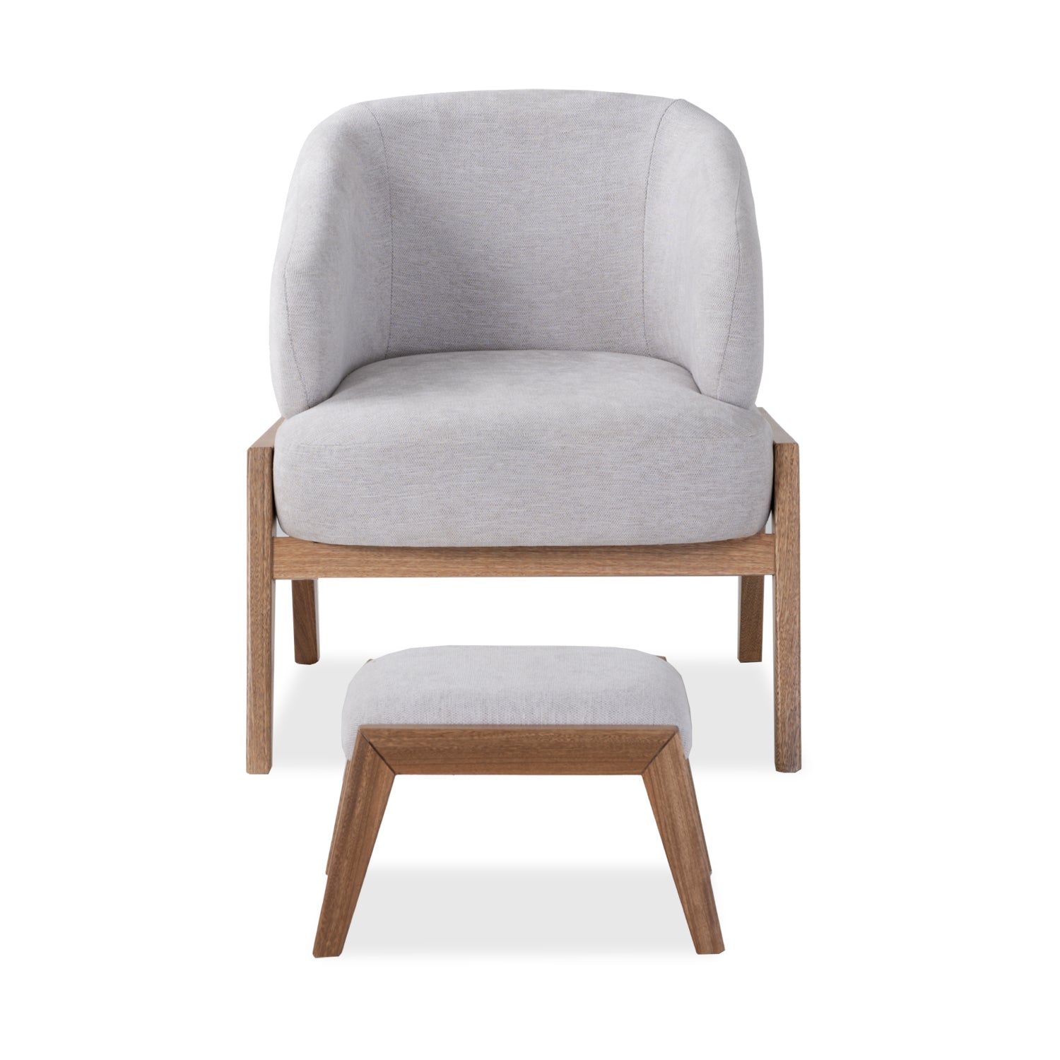 Poltrona Milan Solaris Taupe, Natural