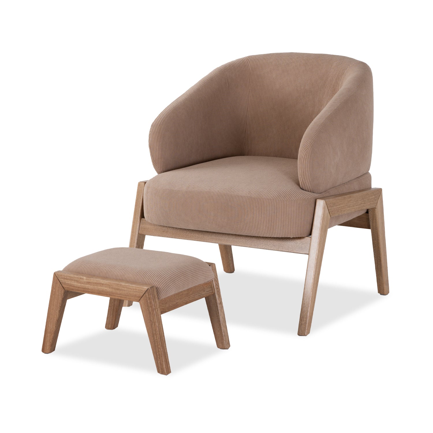 Poltrona Milan Recoleta Mocca, Natural