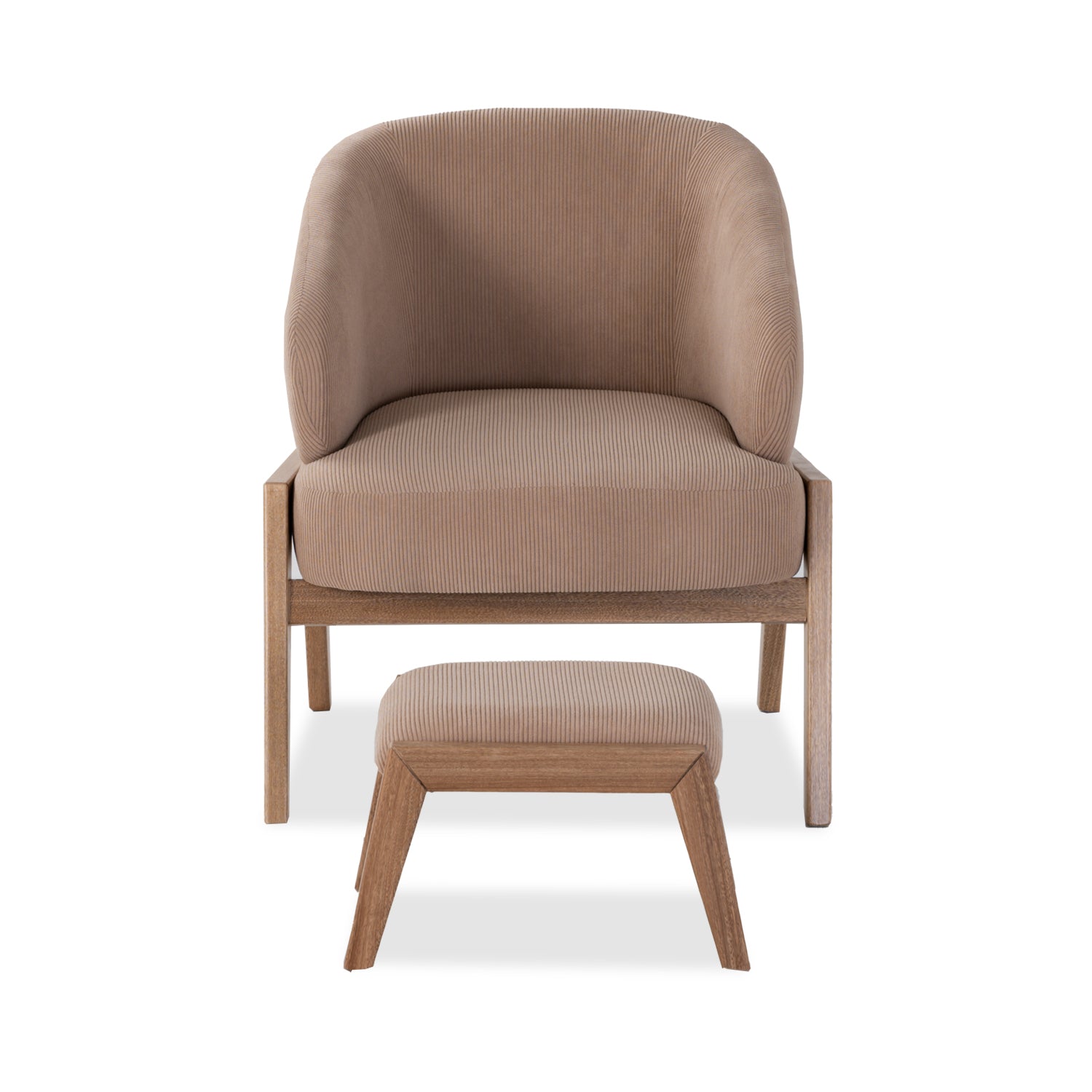 Poltrona Milan Recoleta Mocca, Natural