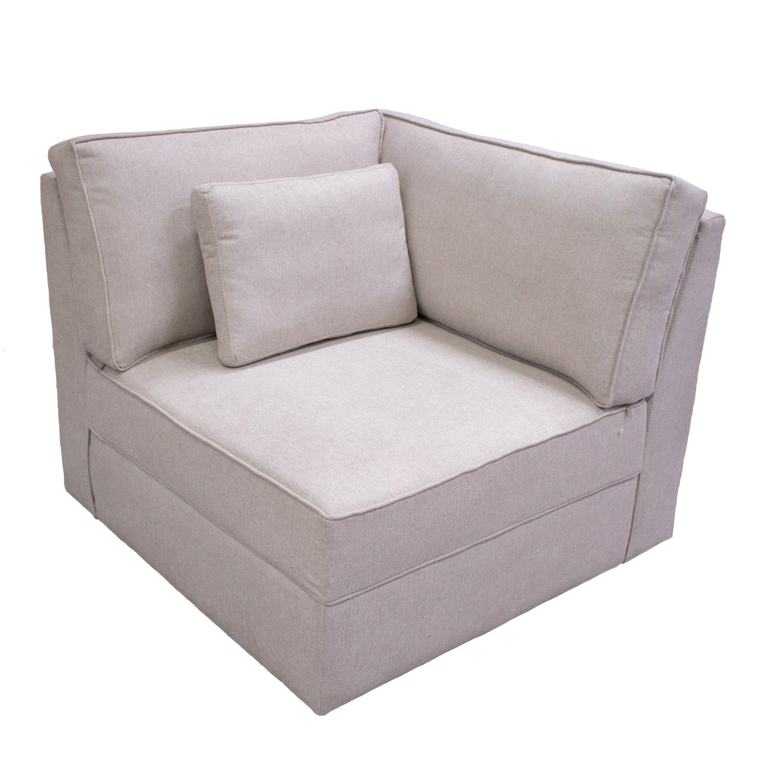 Sofá Esquinero Vilanova Microfibra Crudo Caoba