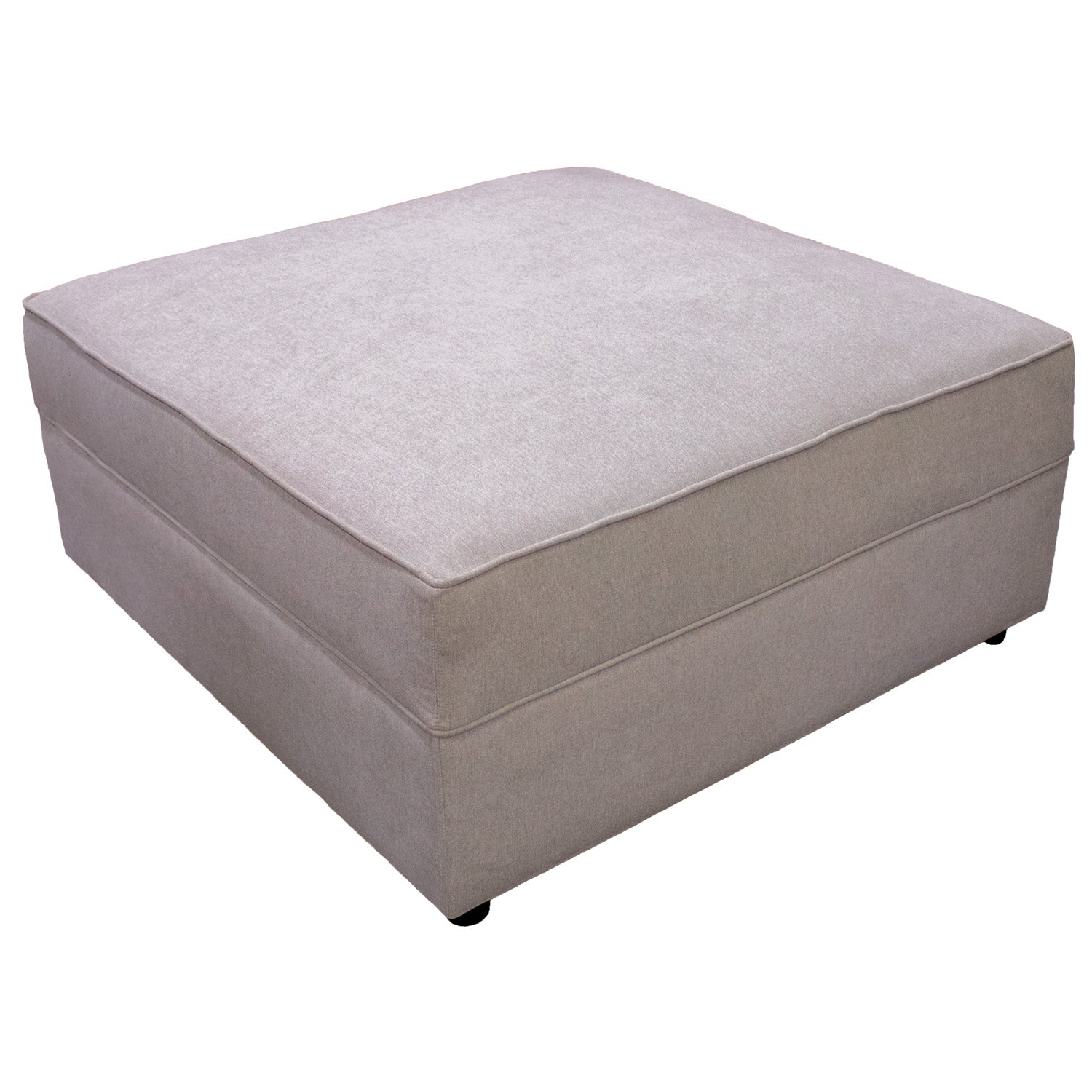 Puff Vilanova Microfibra Crudo Caoba