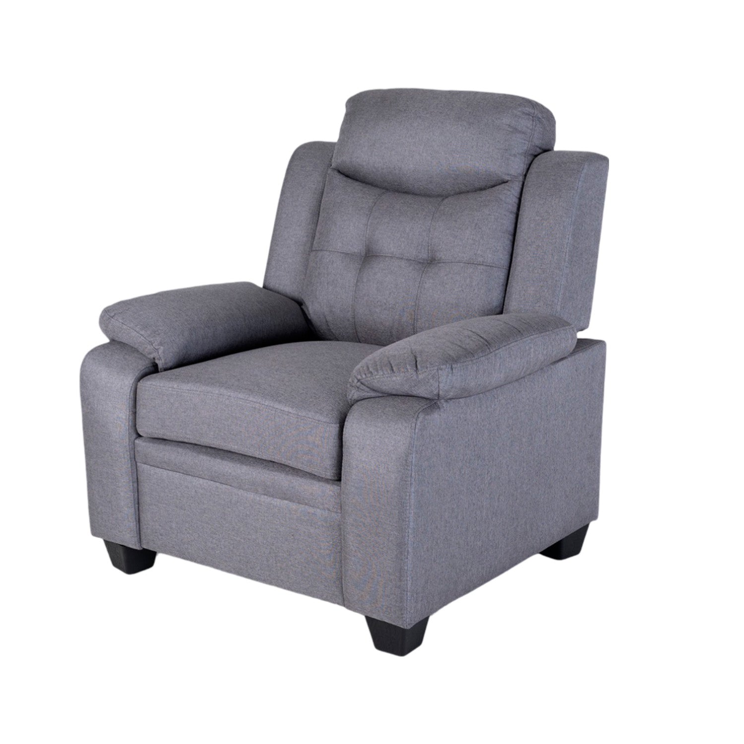 Sofa 1 Puesto Grecia Lino Gris