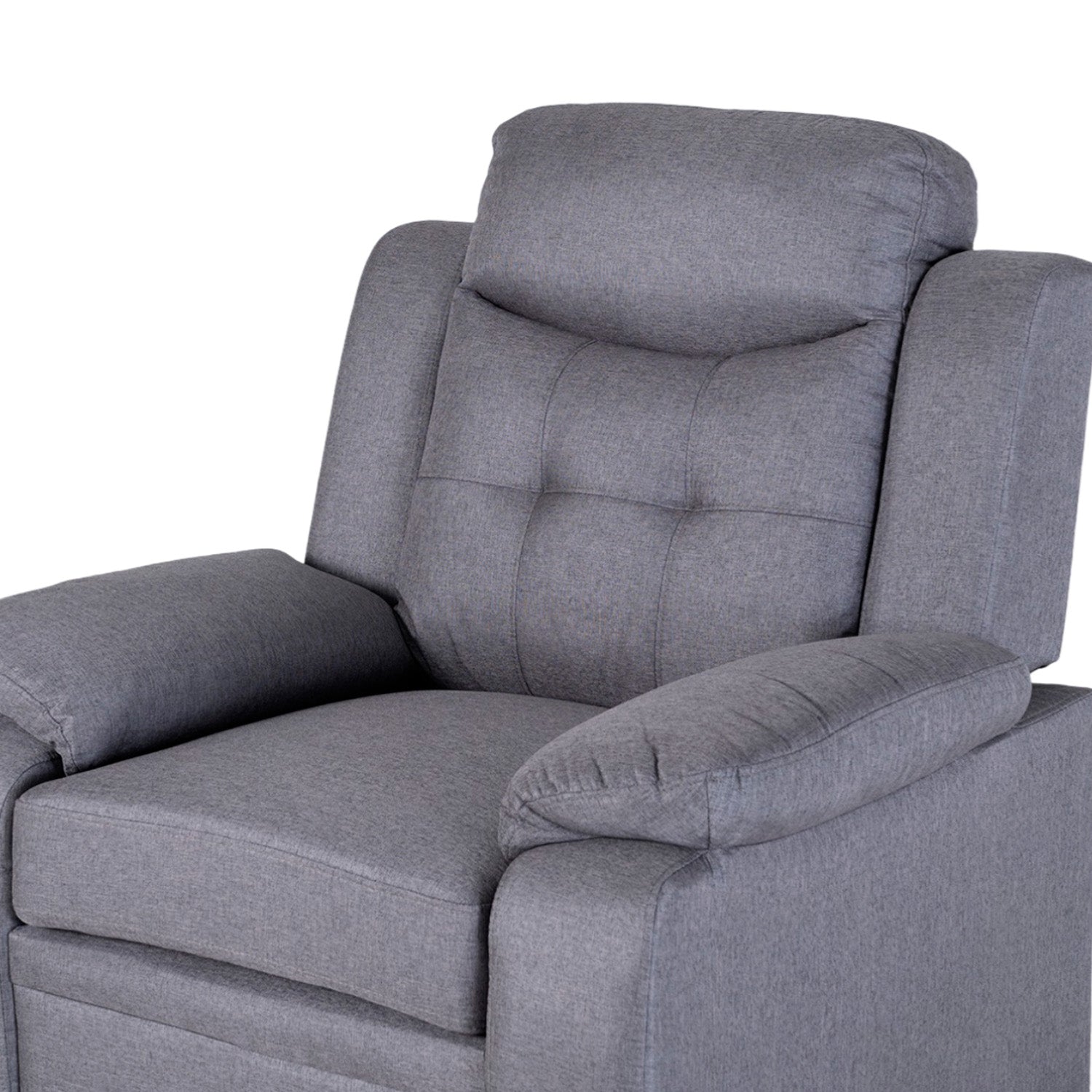 Sofa 1 Puesto Grecia Lino Gris