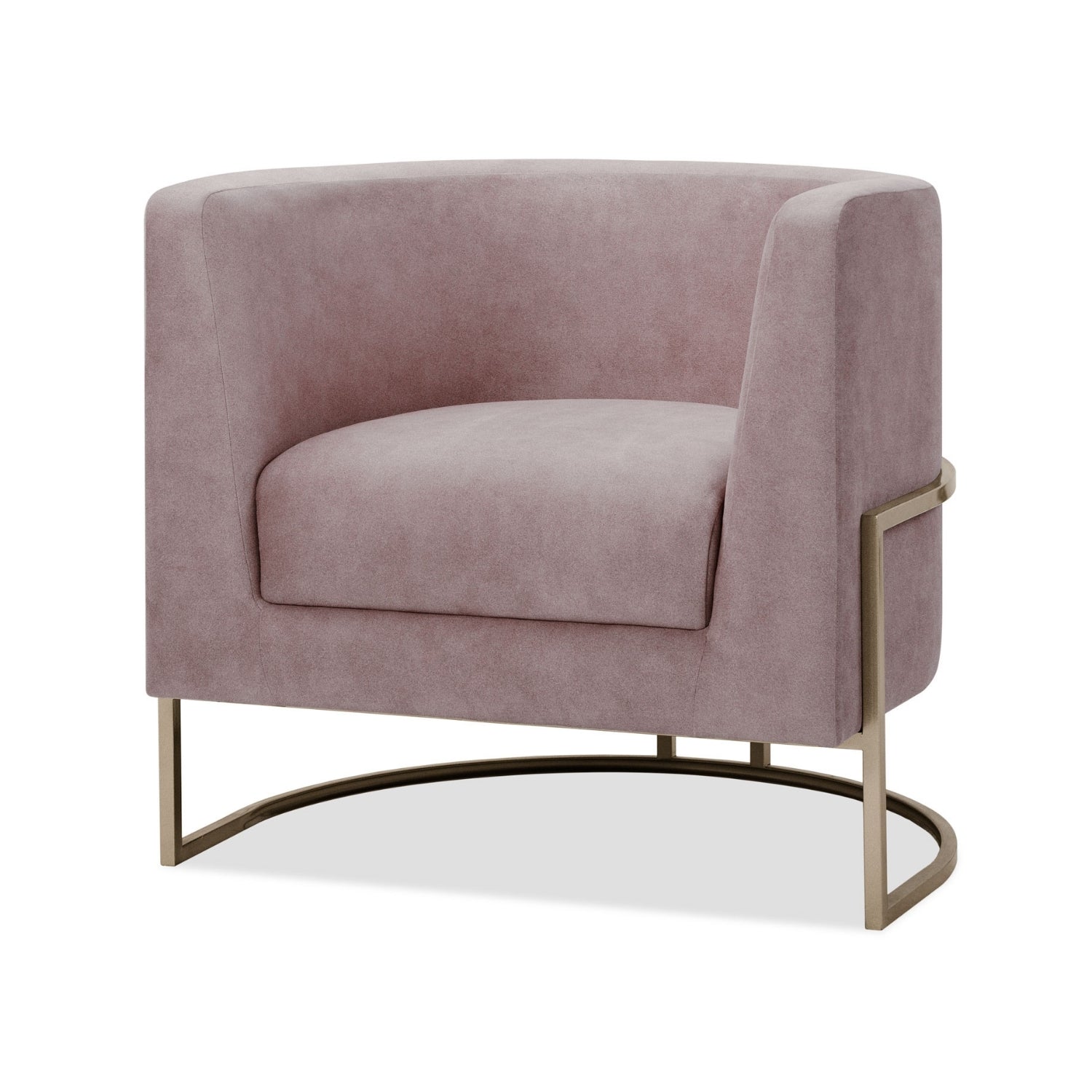 Poltrona Rieli Velvet Siena Rosa, Champaña
